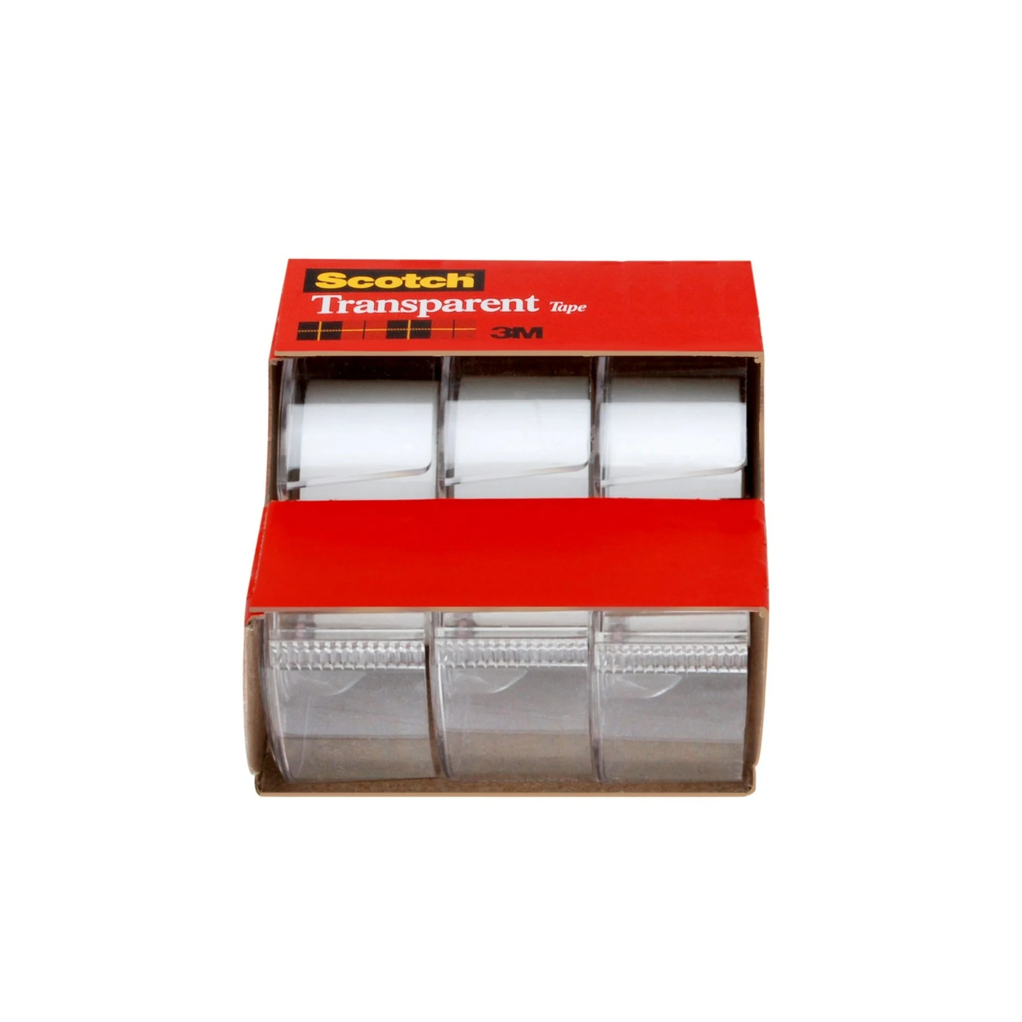 Scotch Transparent Tape, 3 dispensers