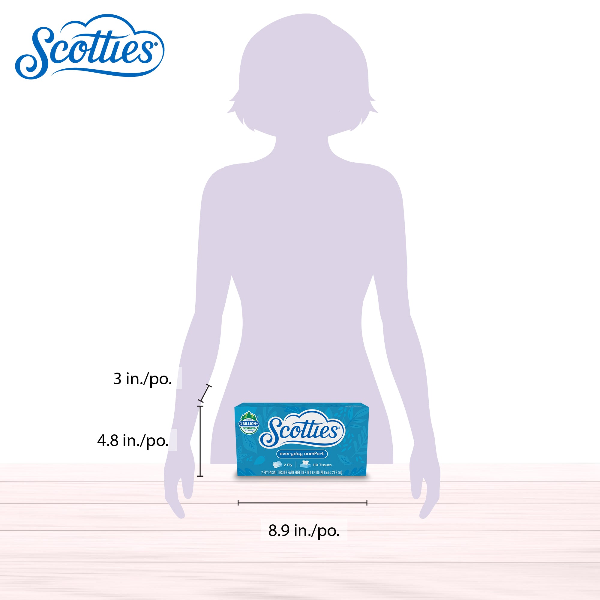 Scotties Comfort 2-Ply Facial Tissue