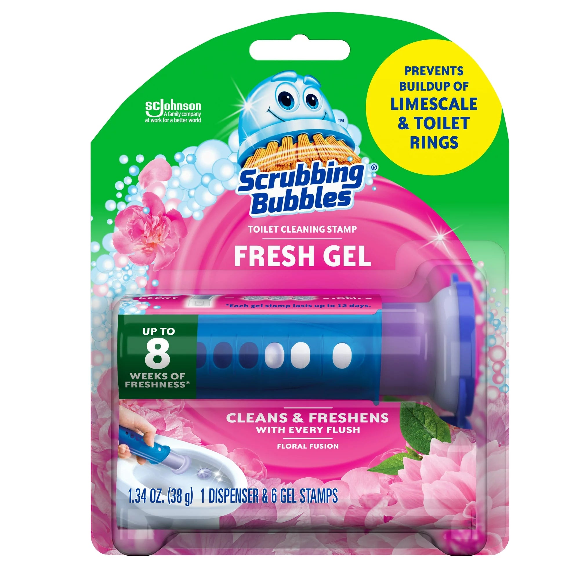 Scrubbing Bubbles Fresh Gel Toilet Cleaning Stamp