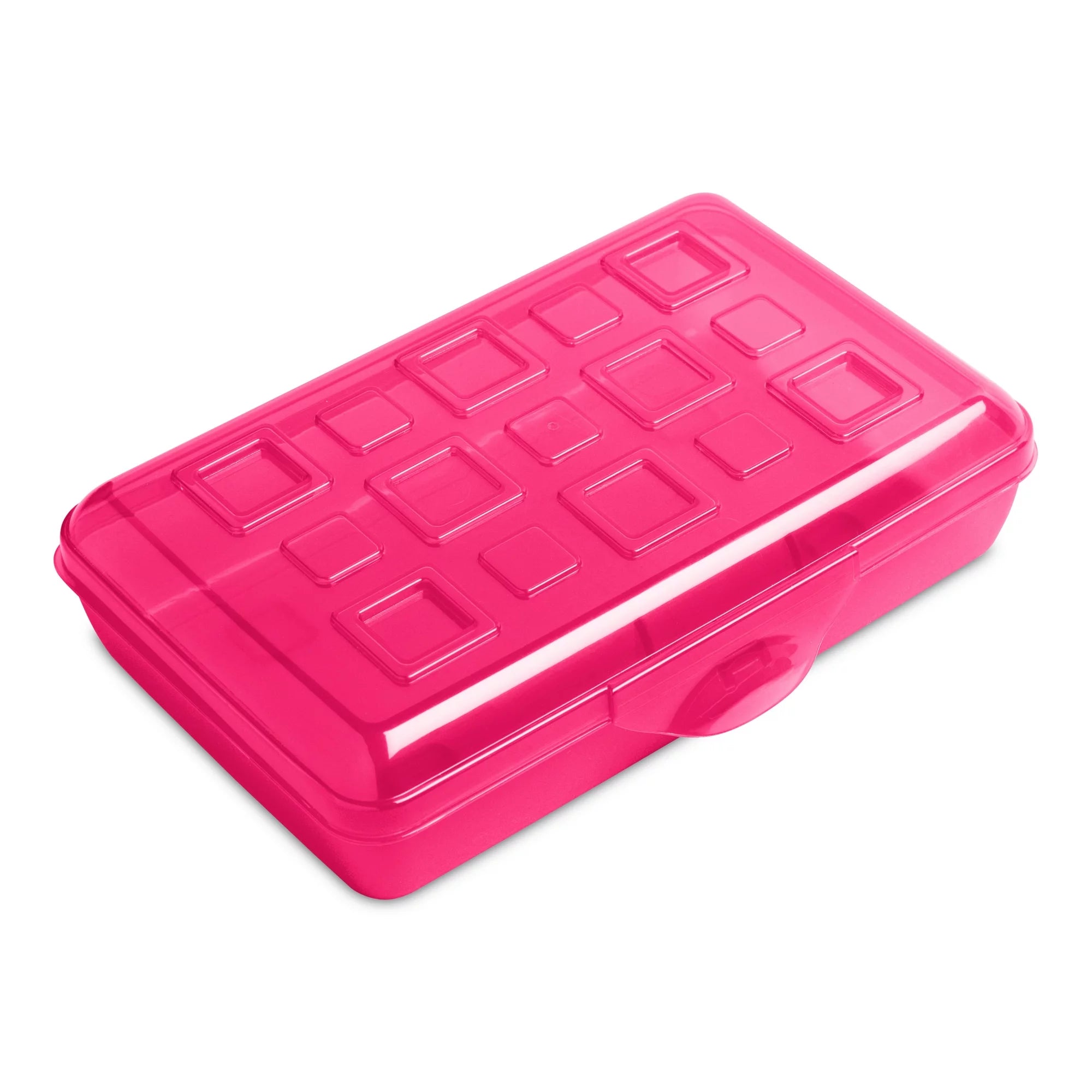 Sterilite Small Pencil Box, Neon Pink