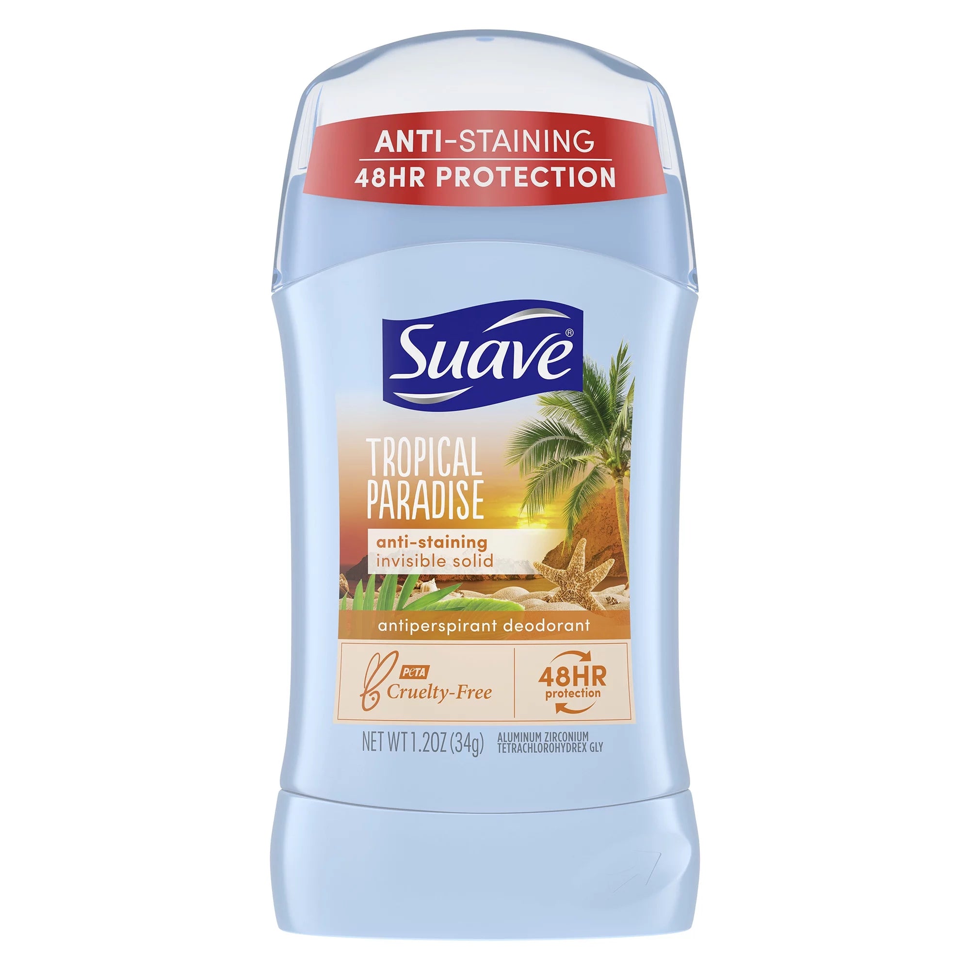 Suave Antiperspirant Deodorant, Tropical Paradise, 1.2 oz