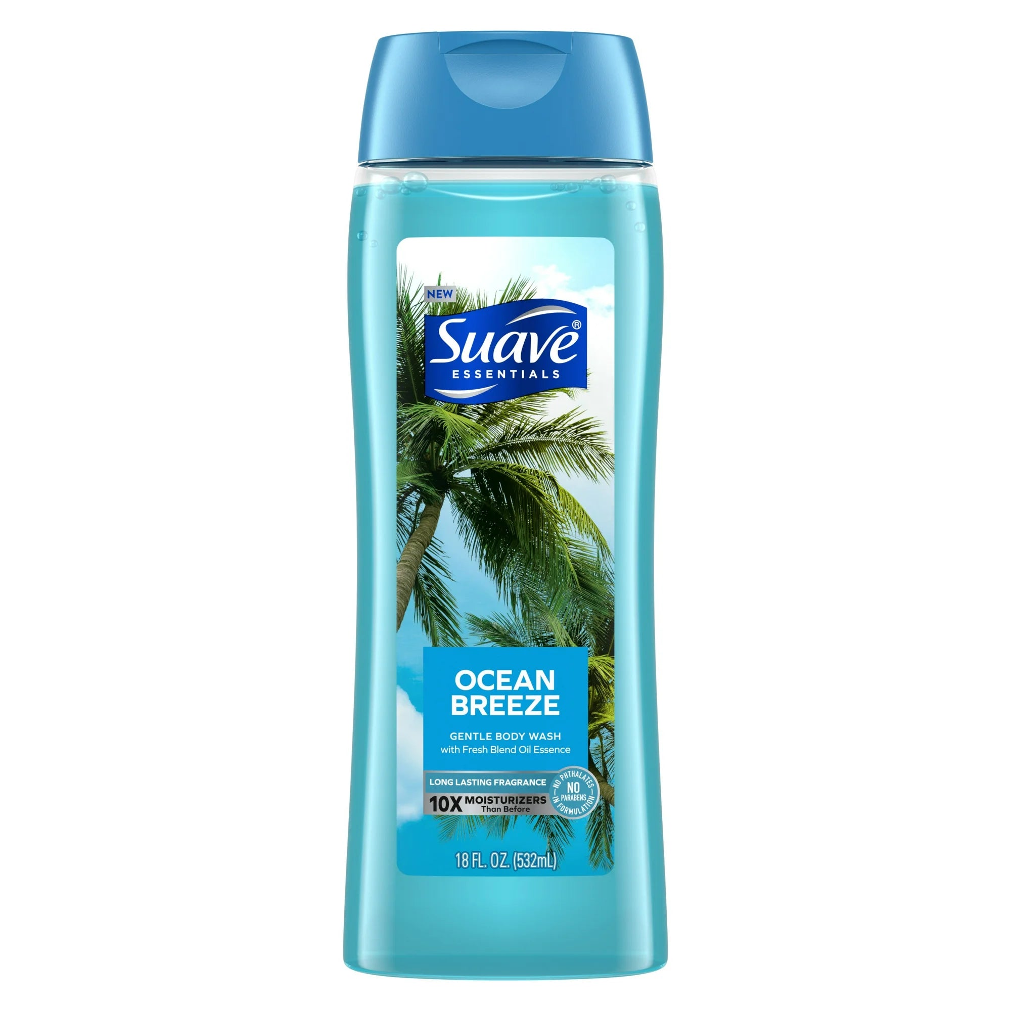 Suave Essentials Sweet Pea and Violet Body Wash, 18 oz