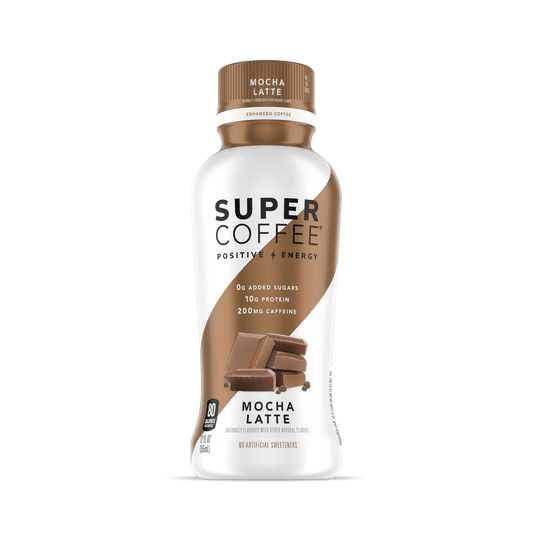 Super Coffee Mocha Latte Iced Coffee Bottle, 12 fl oz