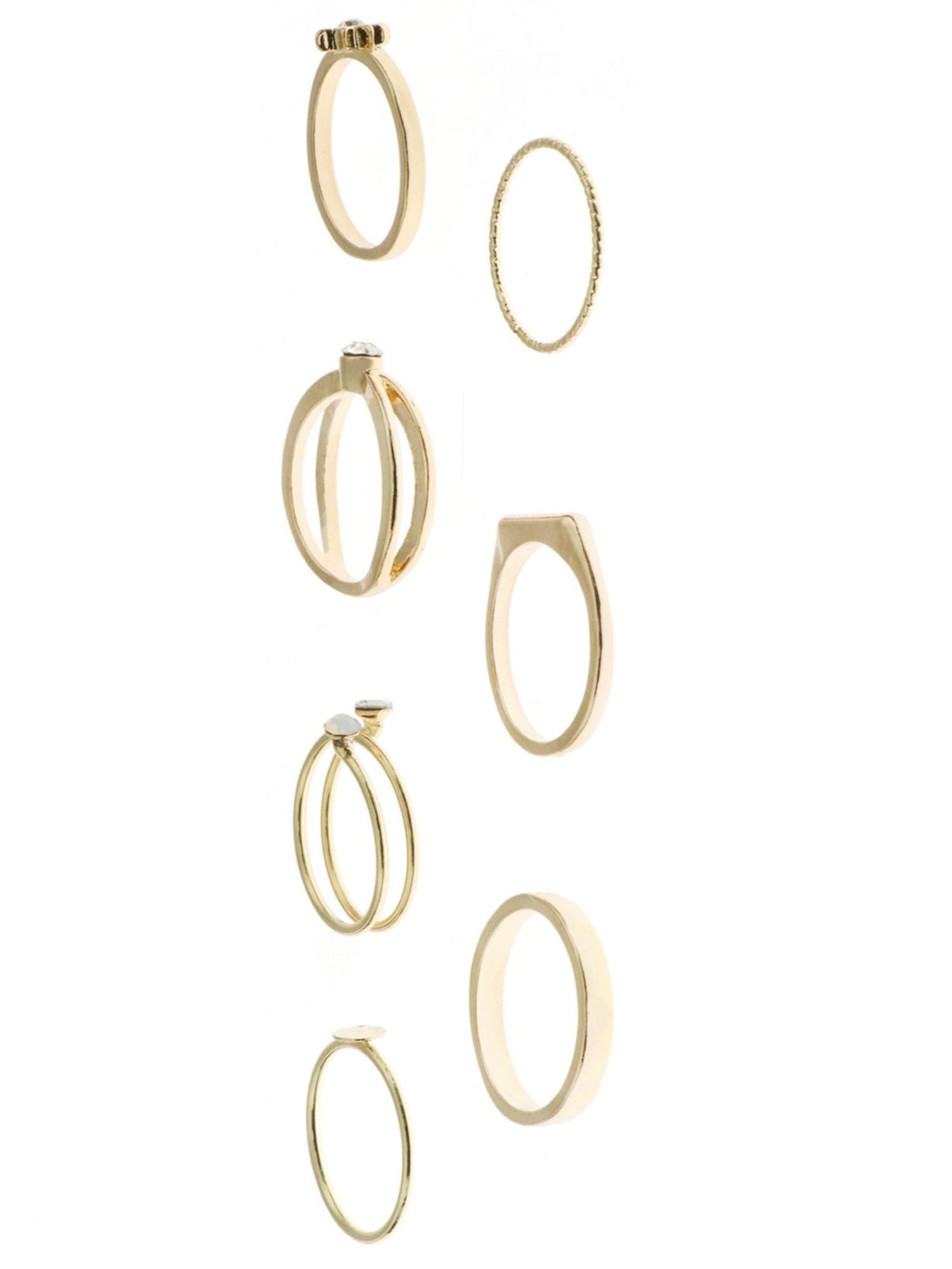 Delicate Gold Stacking Rings Set