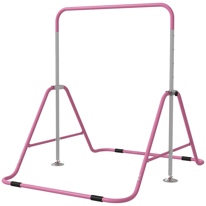 Kids' Adjustable Gymnastics Bar, Pink