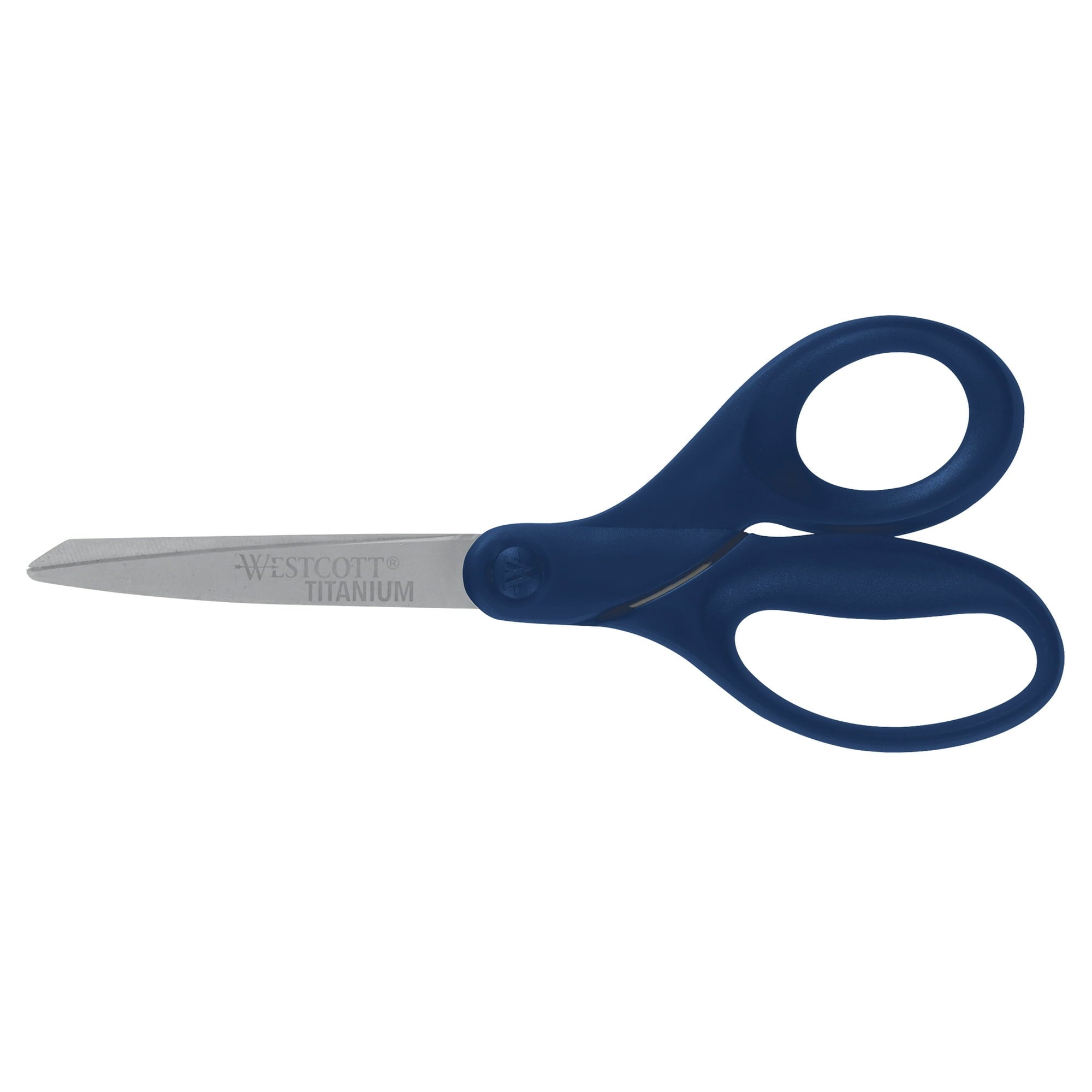 Westcott Titanium Bonded Straight Adult Scissors, 8", Blue