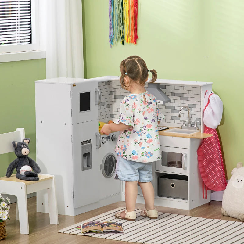 Corner Play Kitchen Set with Sound Effects