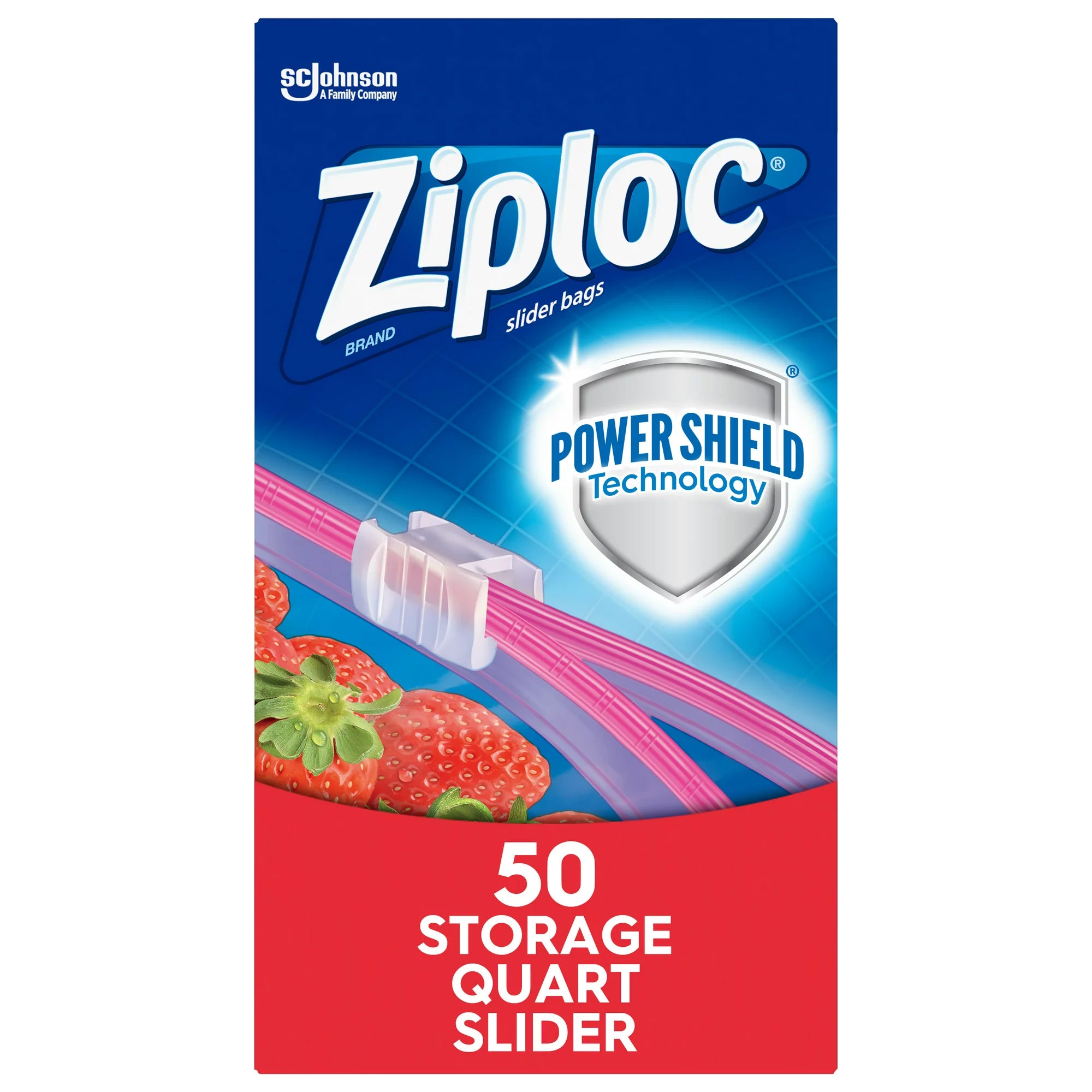 Ziploc® Brand Slider Quart Storage Bags