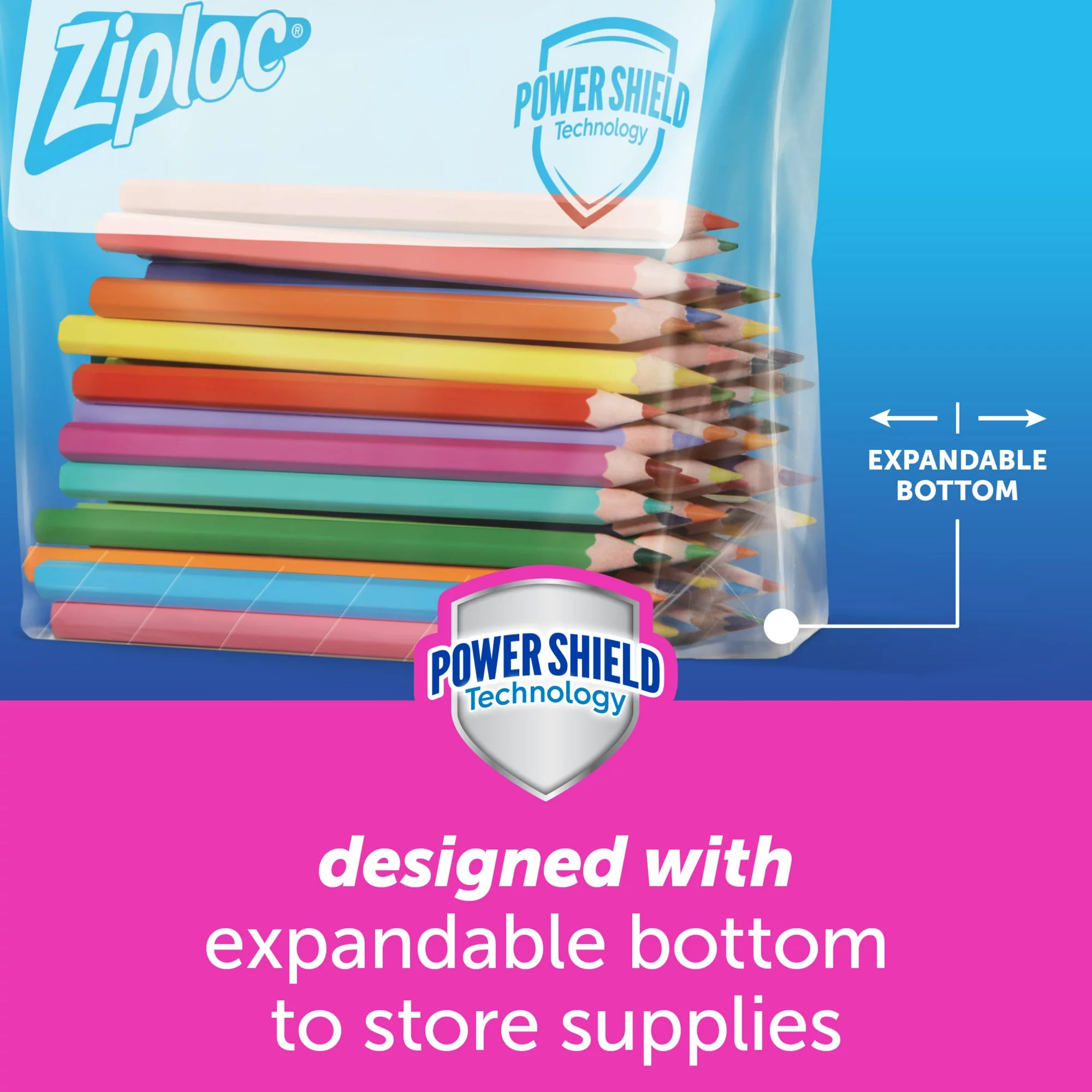 Ziploc® Brand Slider Quart Storage Bags