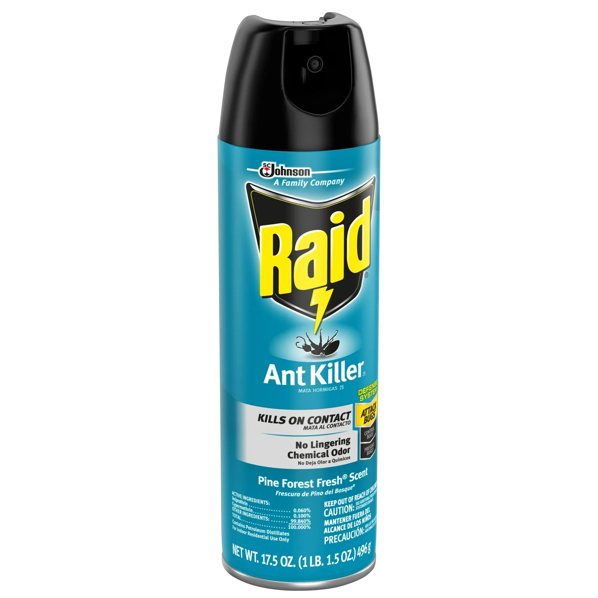 Raid Ant Killer 26, Ant Killer Spray for Home, Pine Forest Fresh Scent, 17.5 oz