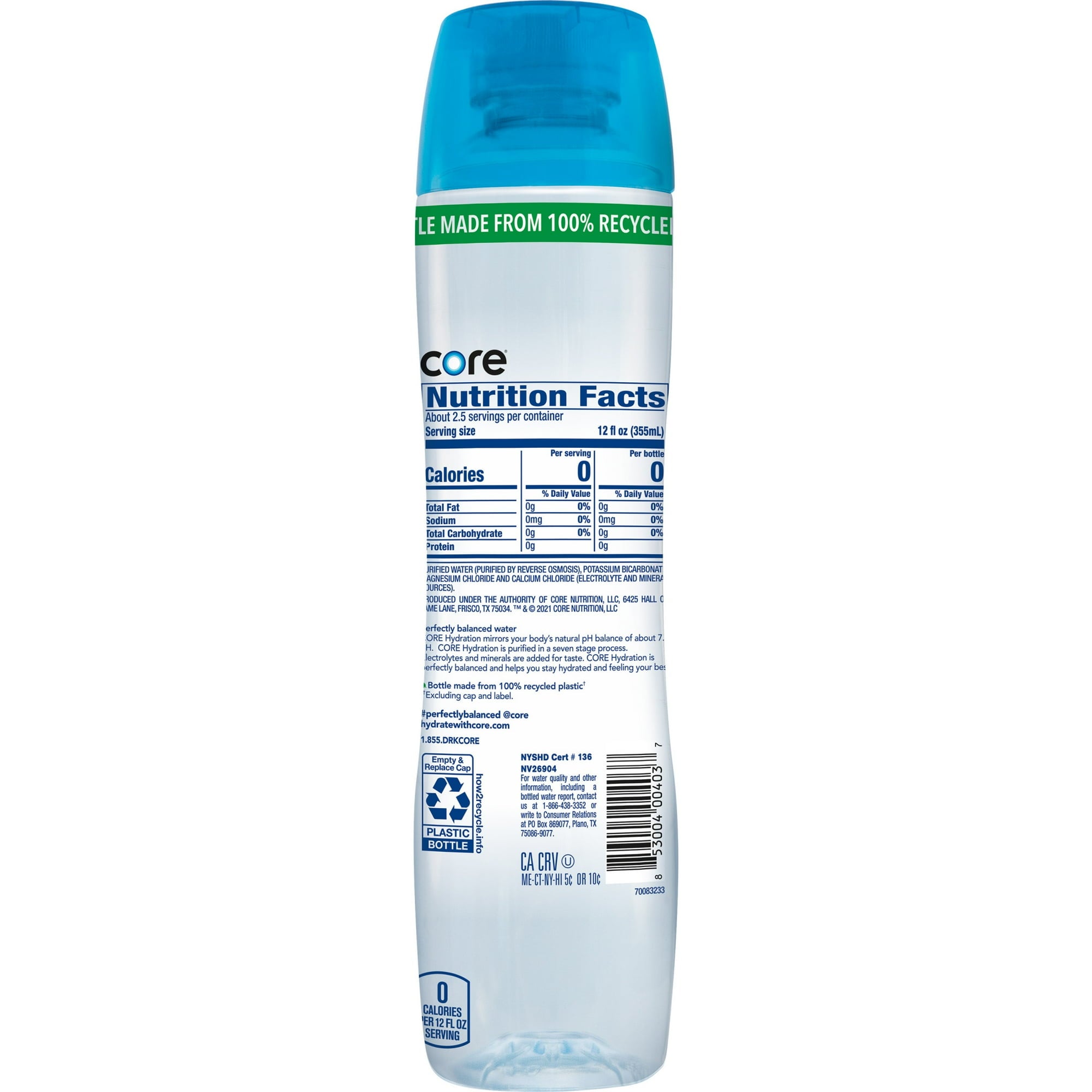 CORE Hydration Perfectly Balanced Water, 30.4 fl oz