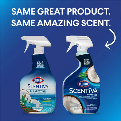 Clorox Scentiva Multi Surface Cleaner Spray, Pacific Breeze and Coconut, 32 fl oz