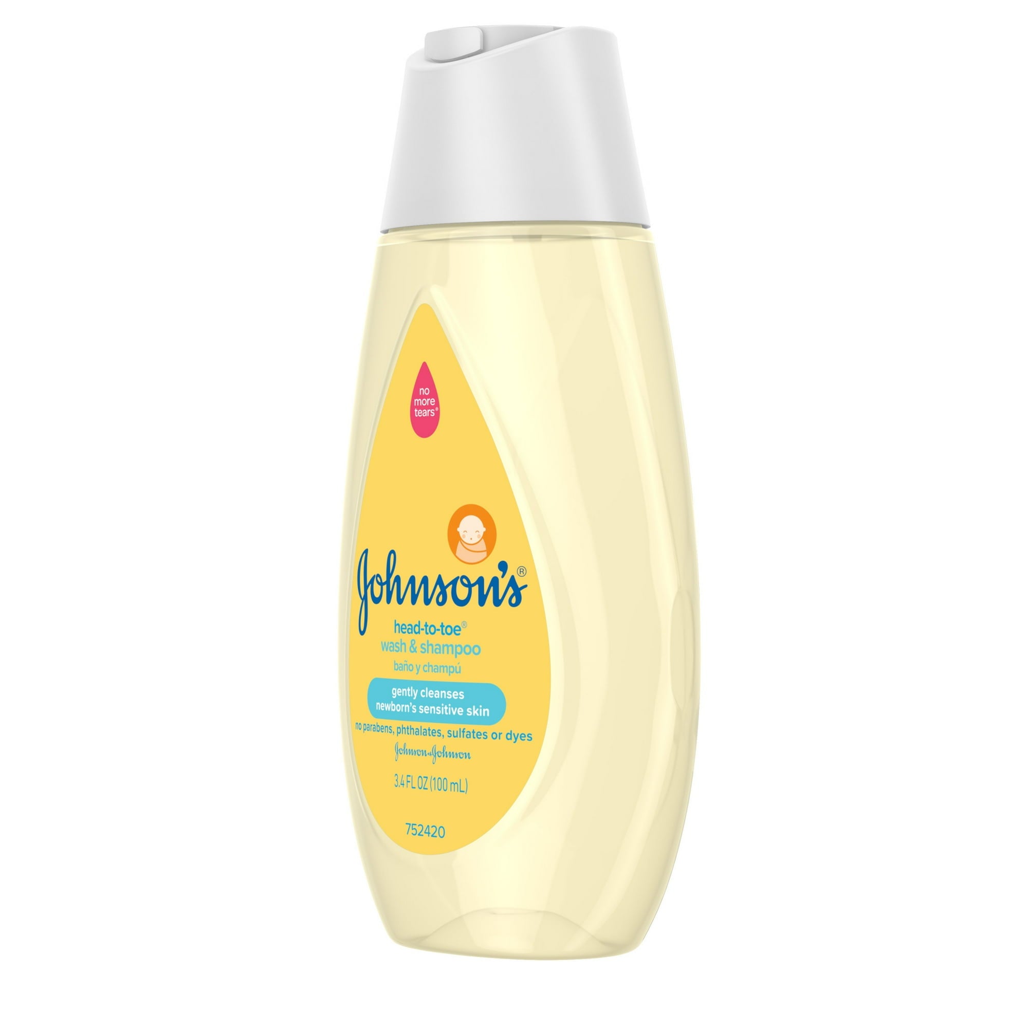 Johnson's Head-To-Toe Baby Wash & Shampoo , 3.4 fl oz