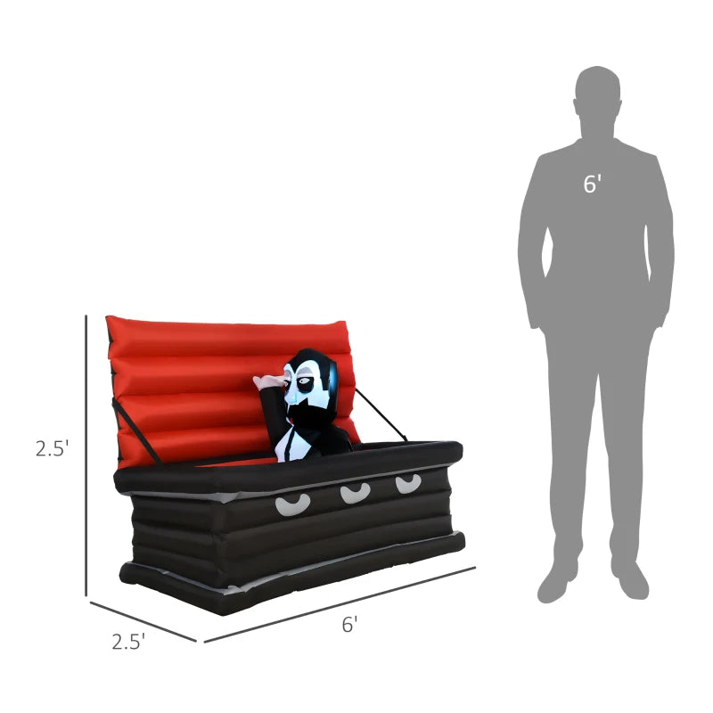 Halloween Vampire & Coffin Inflatable