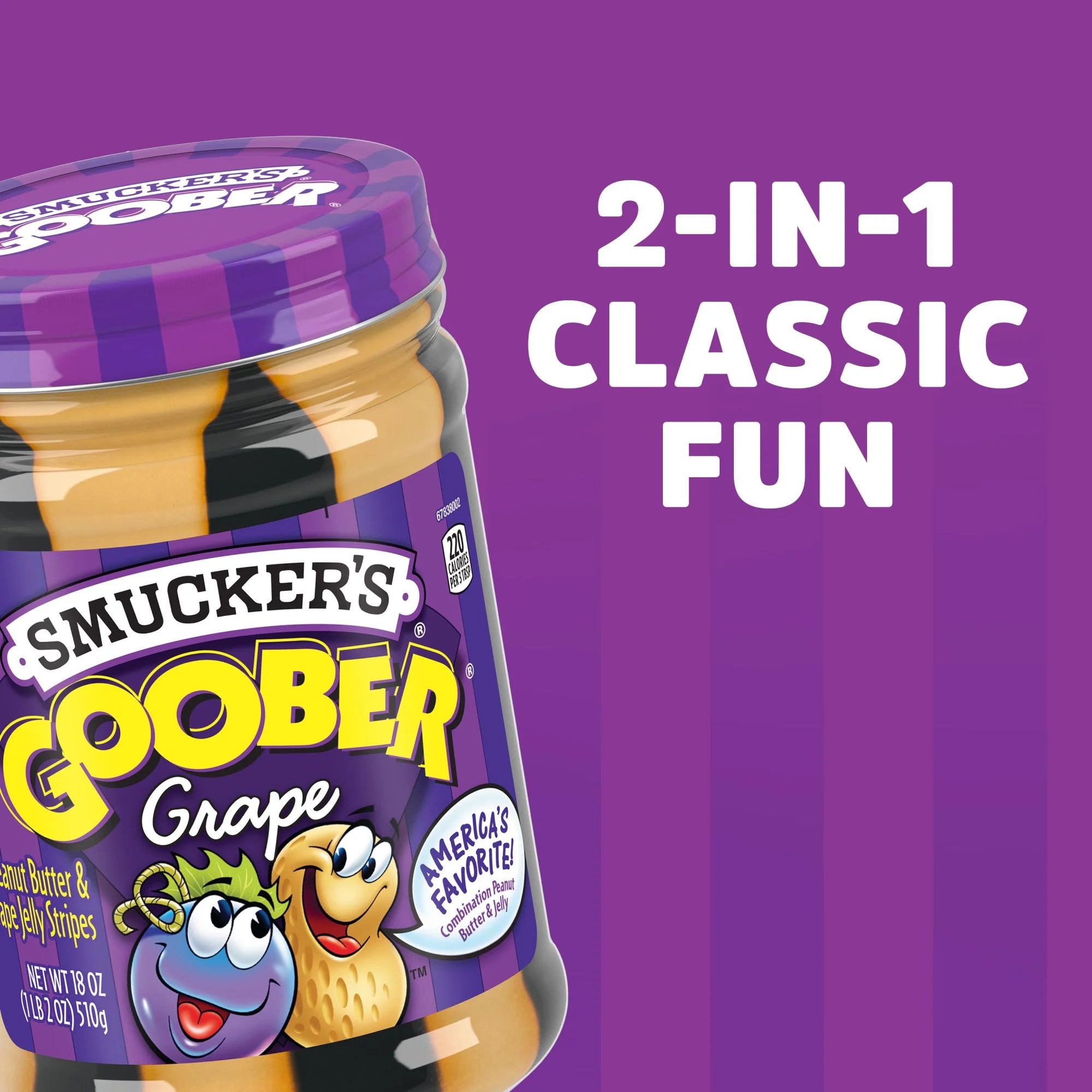 Smucker's Goober PB&J Stripes - 18 oz