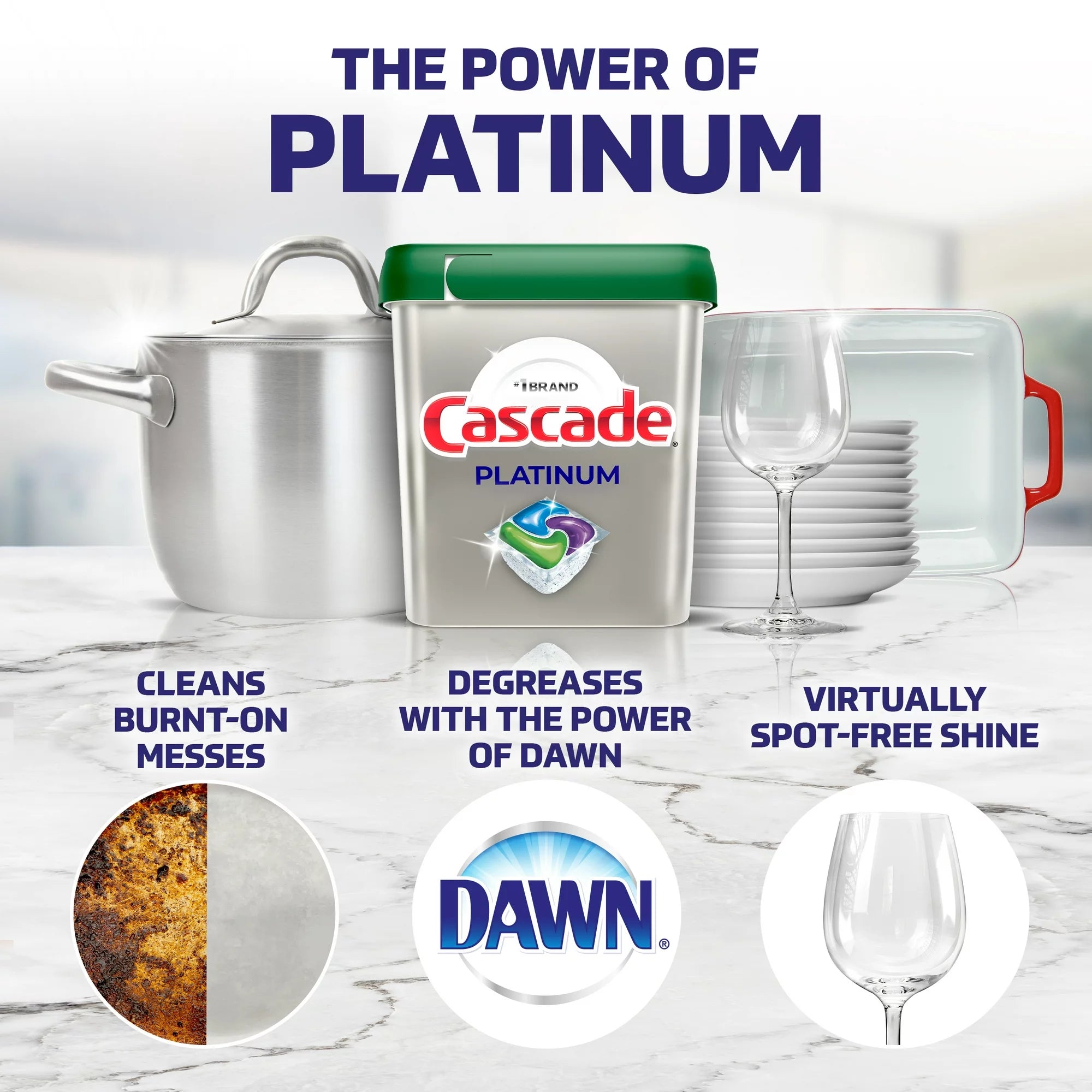 Cascade Platinum Dishwasher Detergent 