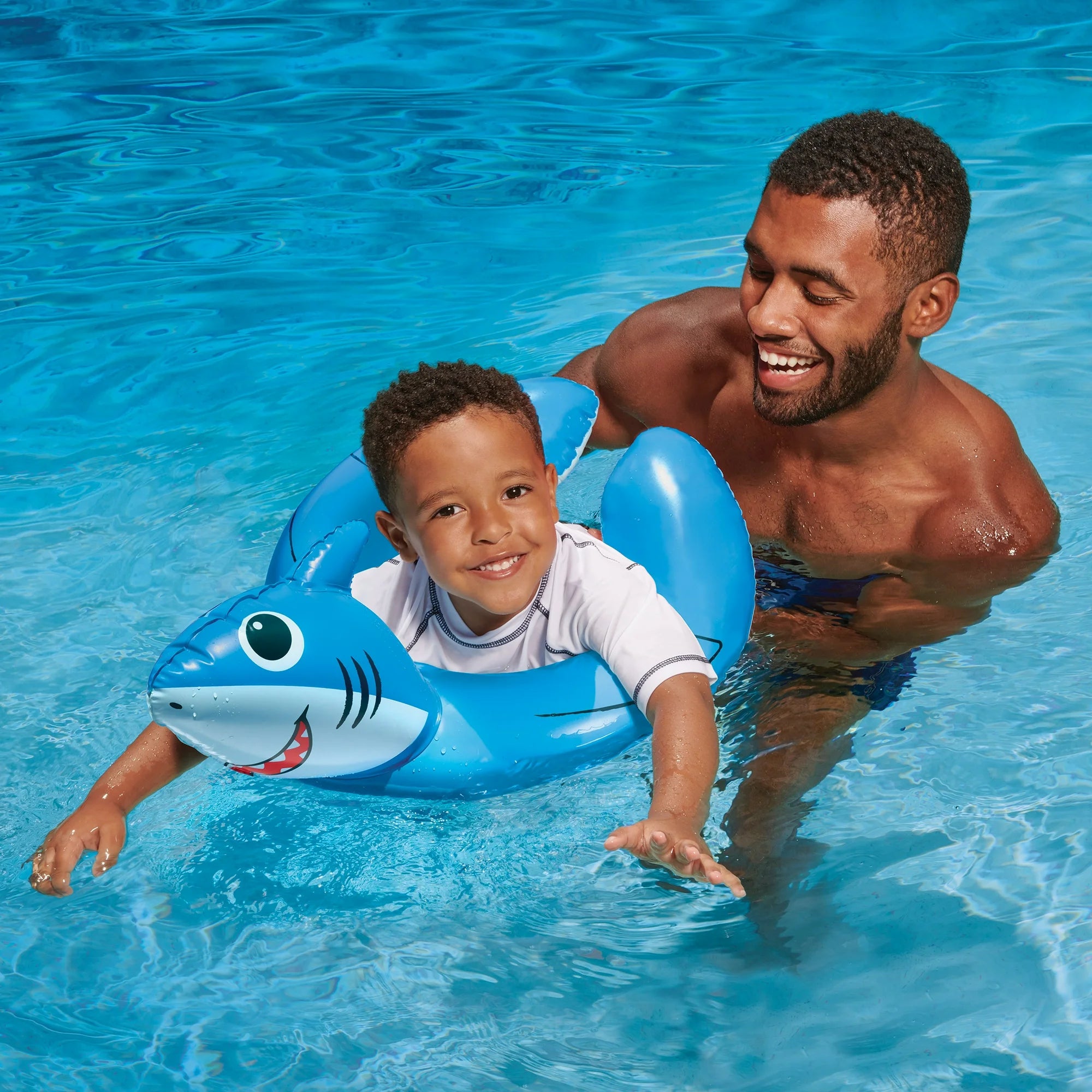 Bluescape Blue Shark Split Inflatablel Float 