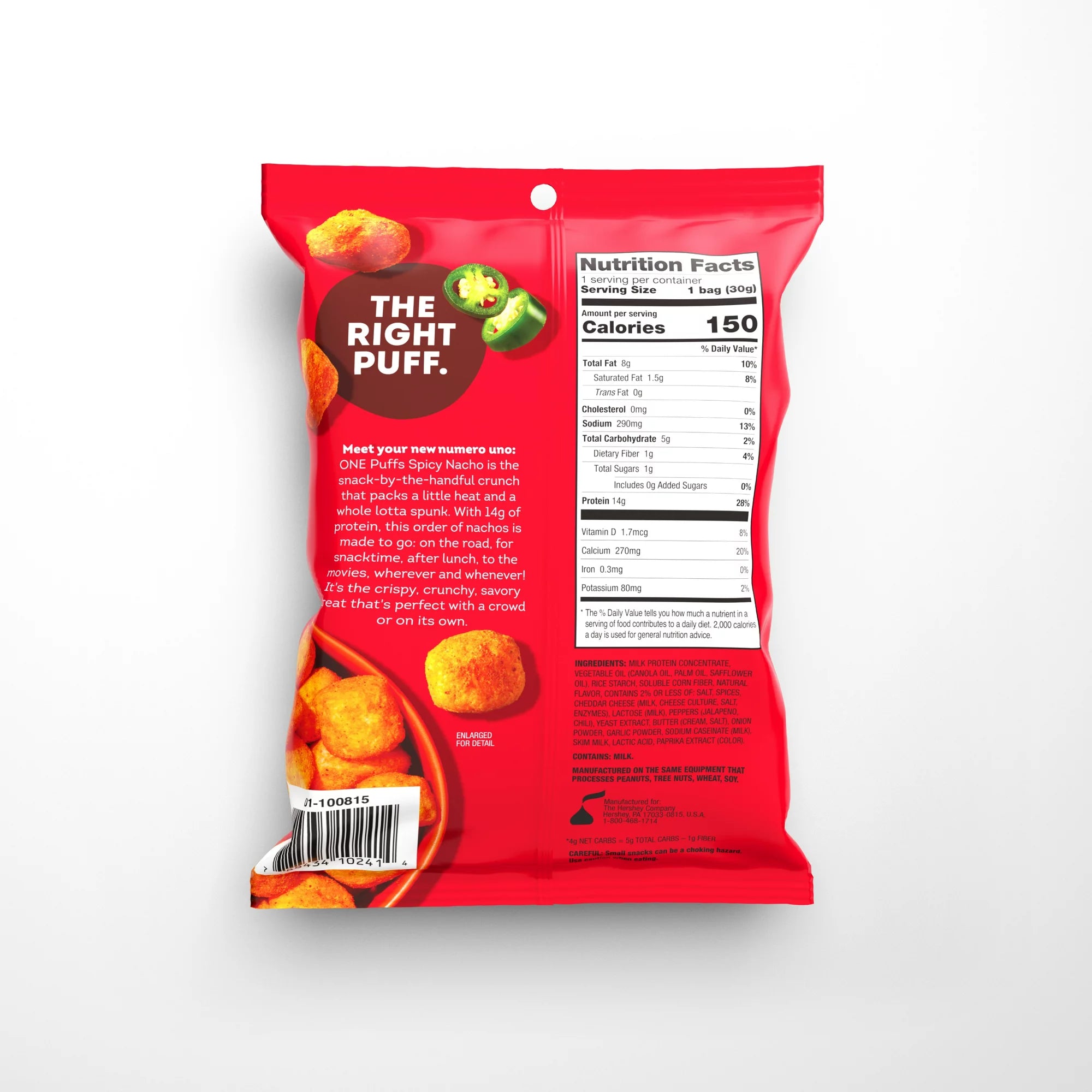 ONE Brands Spicy Nacho Protein Puffs - 1.05 oz