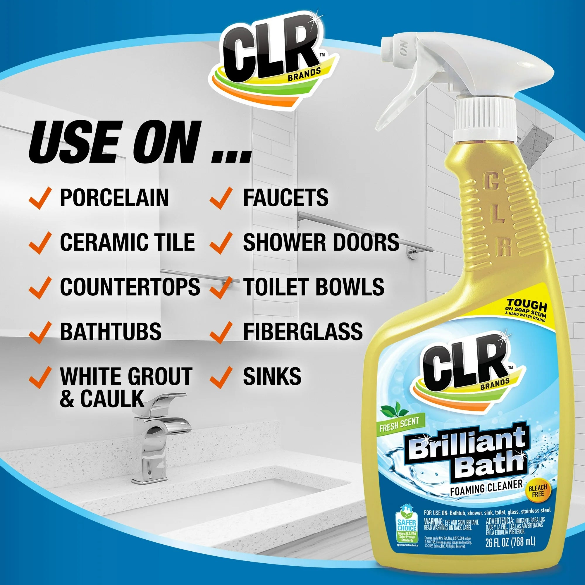 CLR Brilliant Bath Foaming Cleaner