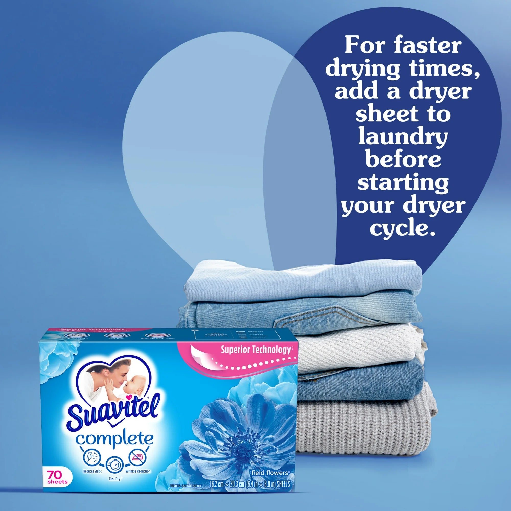 Suavitel Complete Fabric Softener Dryer Sheets