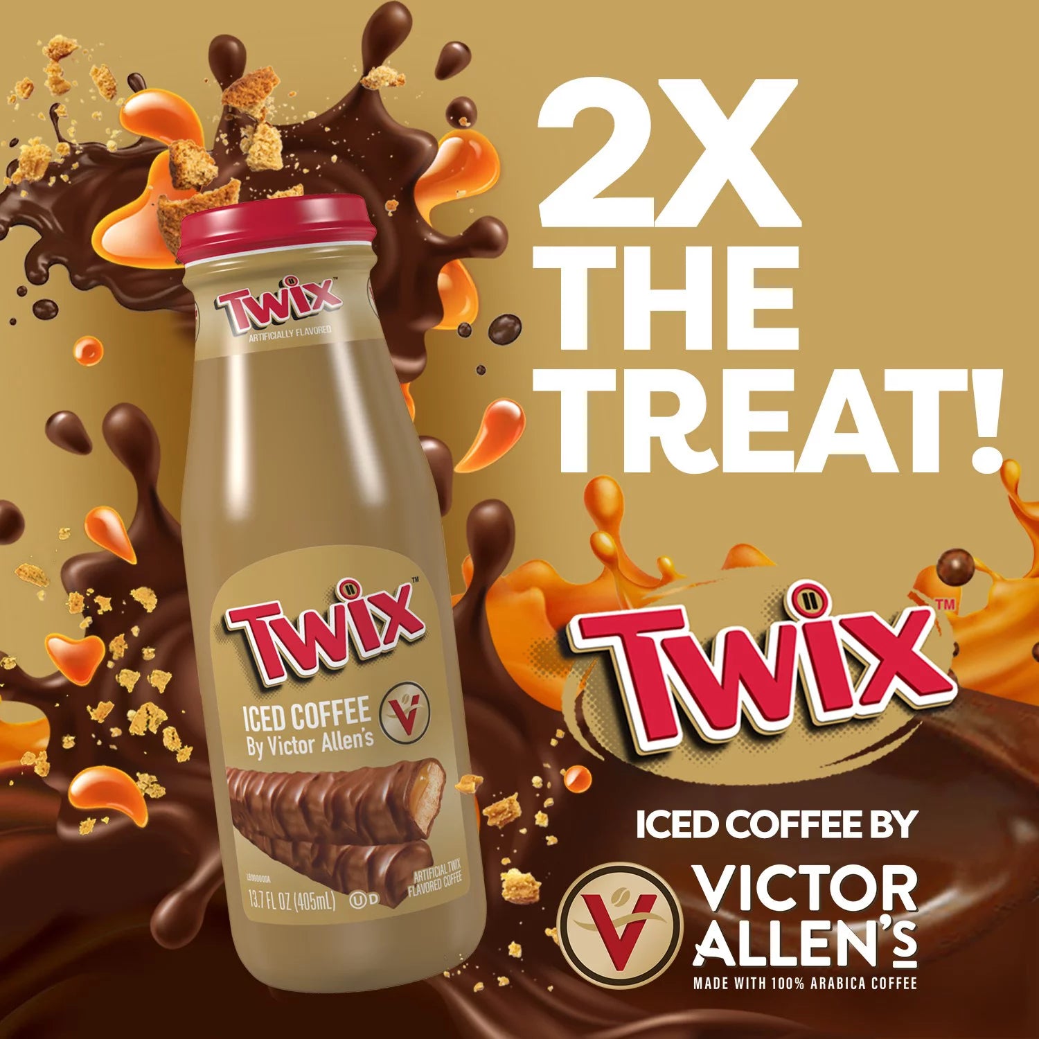 Victor Allen's Coffee Twix Iced Latte