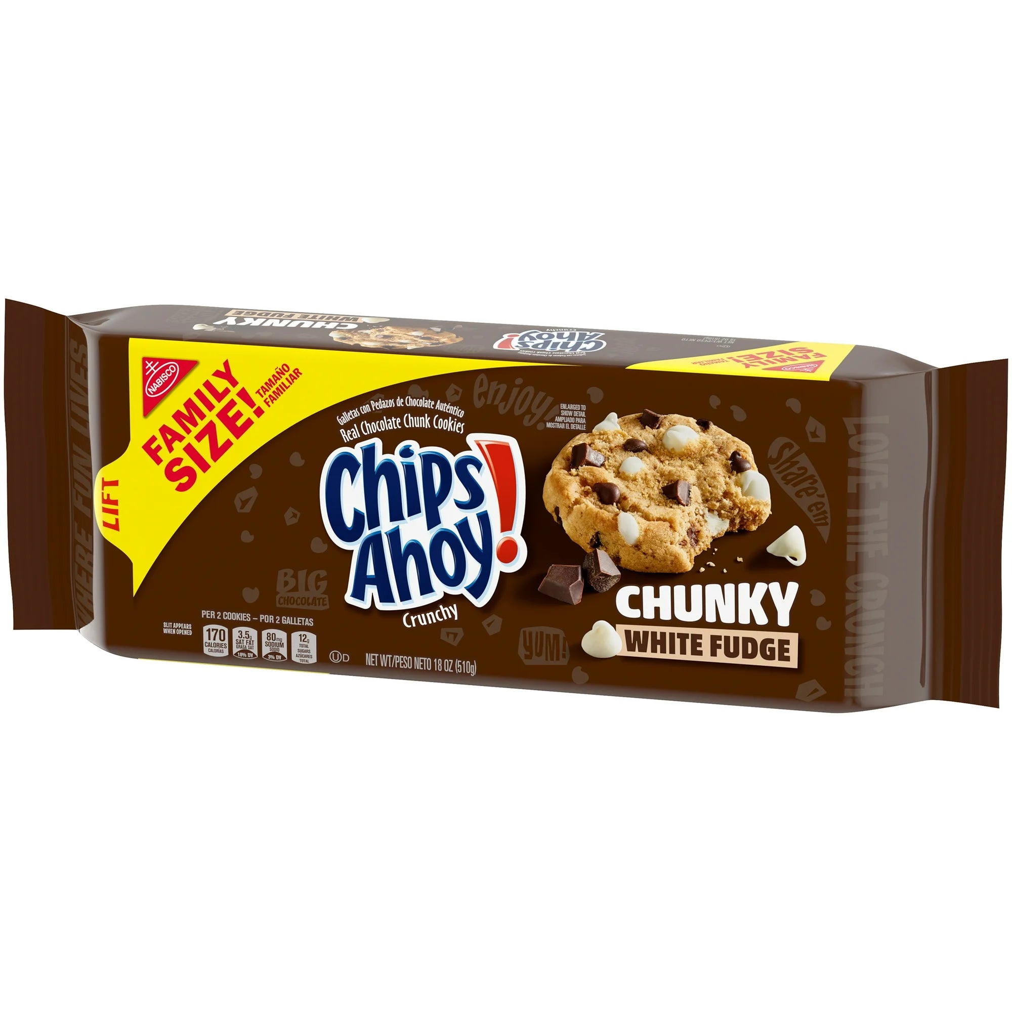 Chips Ahoy! Family Size White Fudge Cookies