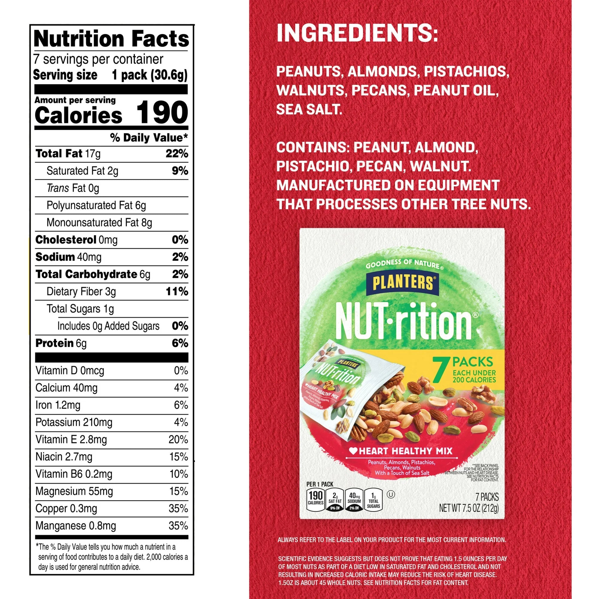 PLANTERS NUT-RITION Heart Healthy Nut Mix