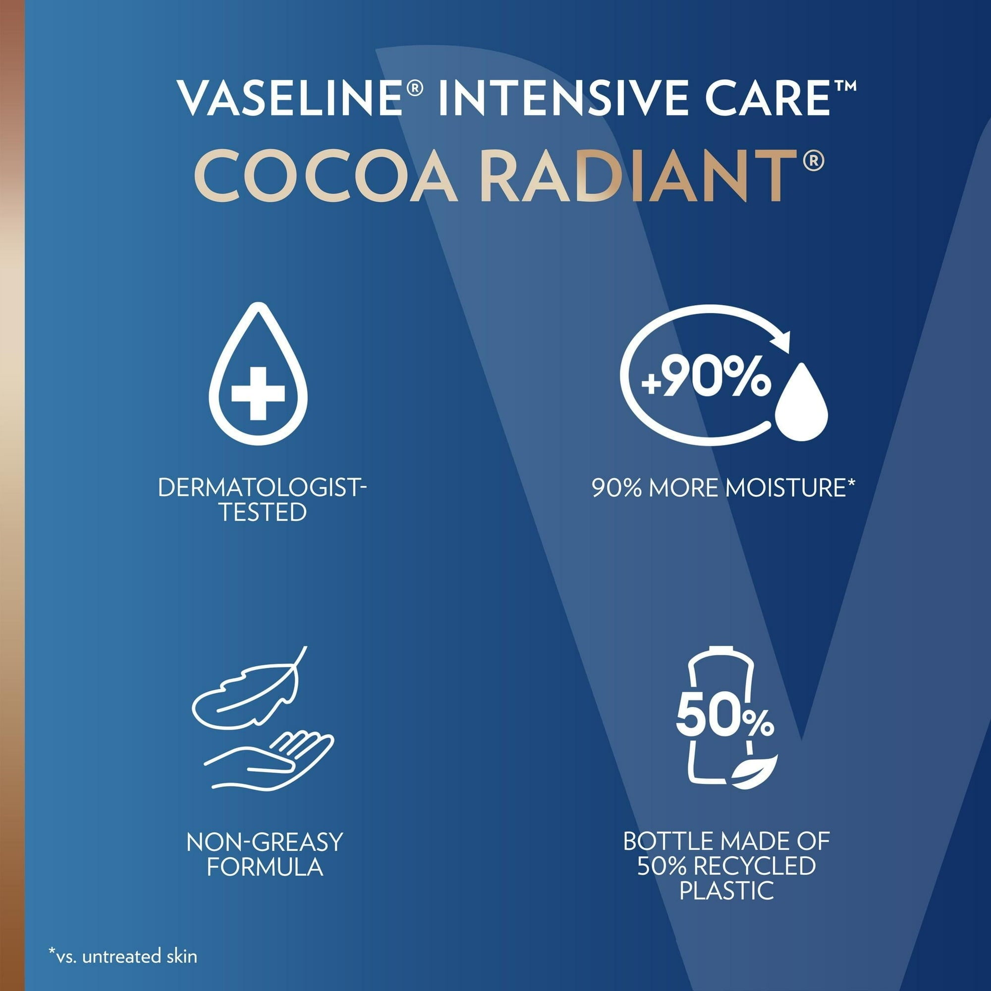 Vaseline Intensive  Body Lotion, Cocoa, 10 fl oz