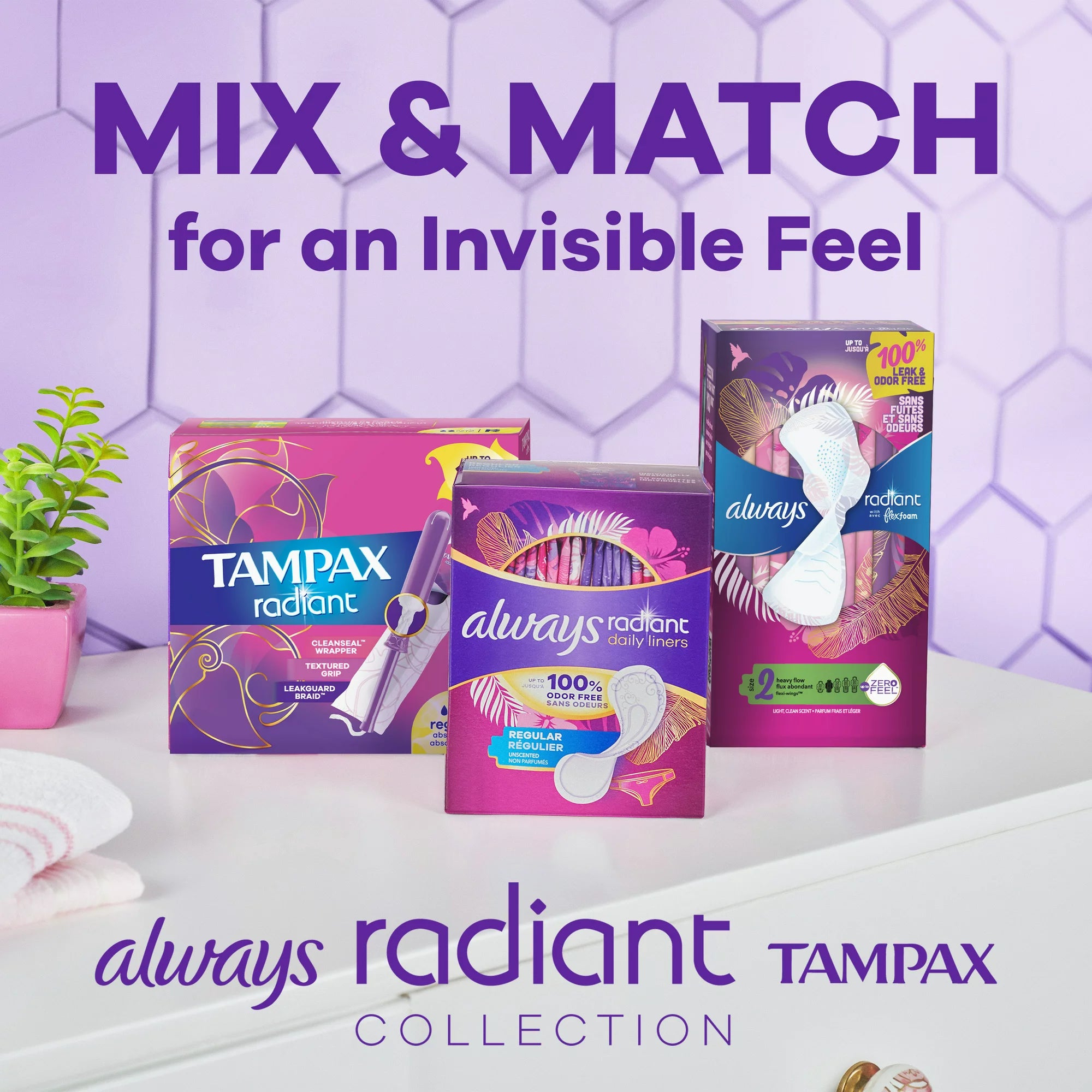 Always Radiant Daily Liners Light Absorbency