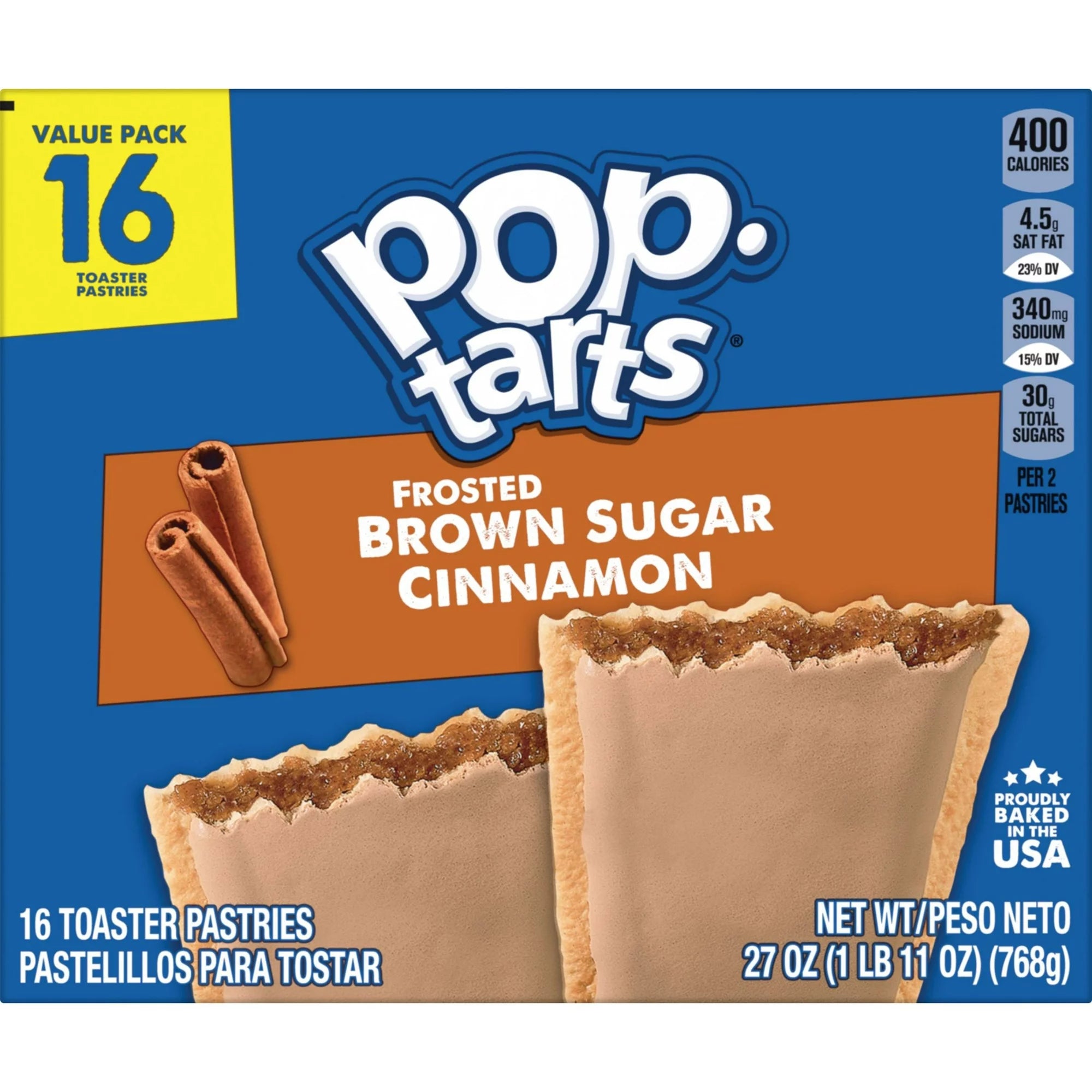 Pop-Tarts Frosted Brown Sugar Cinnamon Toaster Pastries