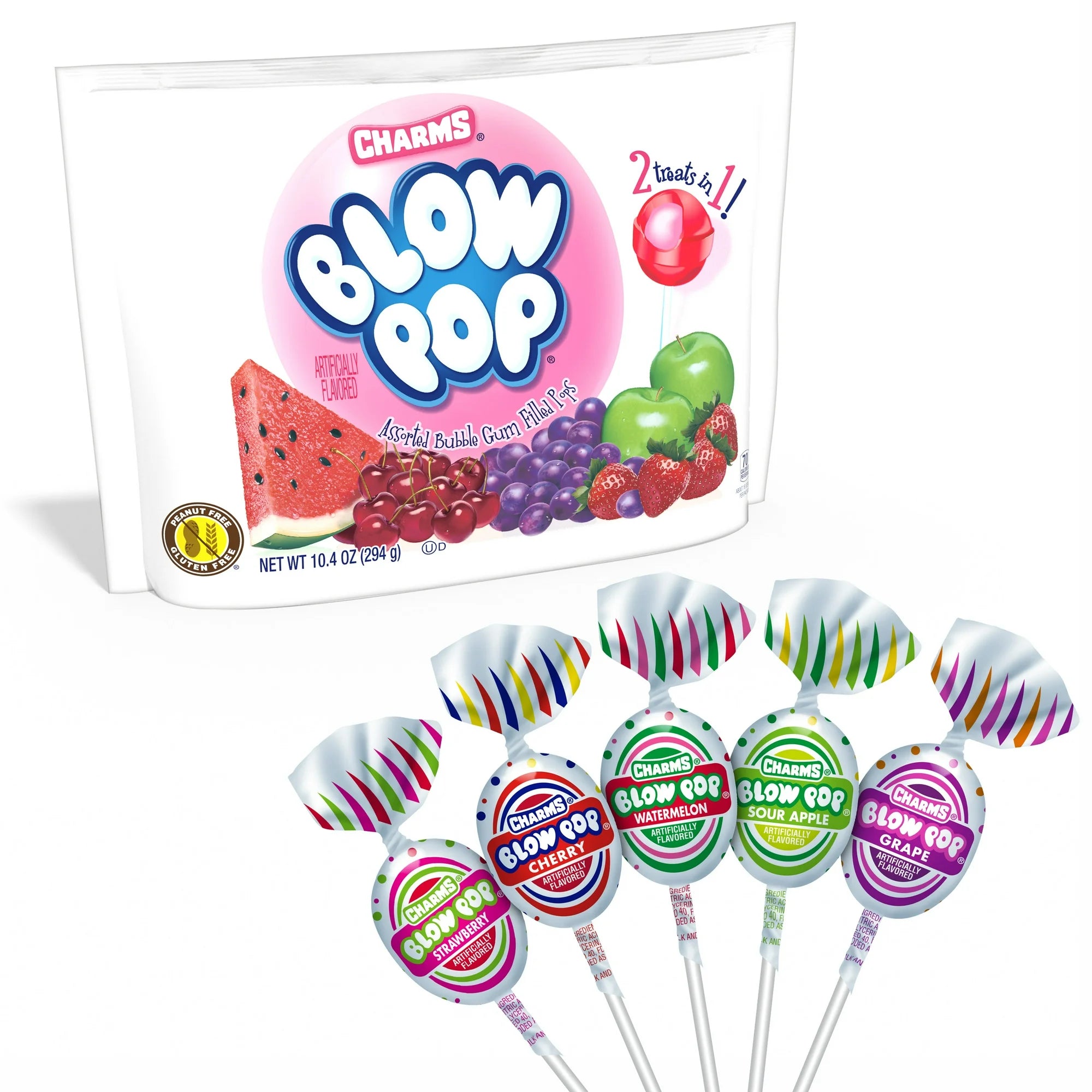 Charms Blow Pops Assorted Flavors Lollipops