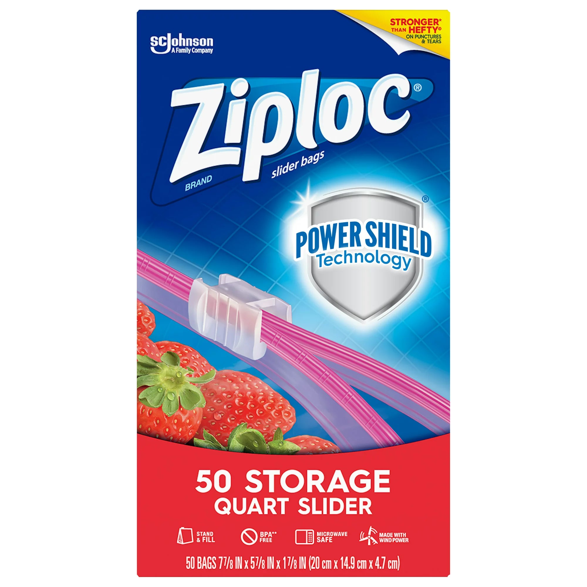 Ziploc® Brand Slider Quart Storage Bags