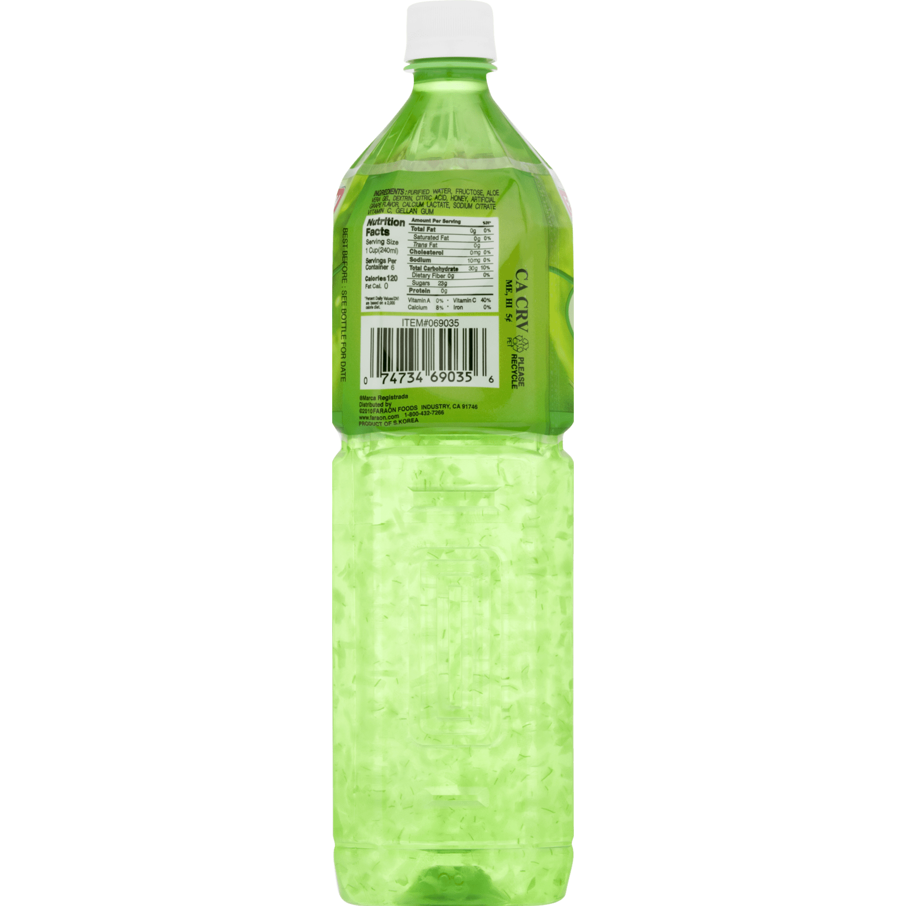 Faraon Aloe Vera Drink 1.5L Honey-Sweetened Goodness