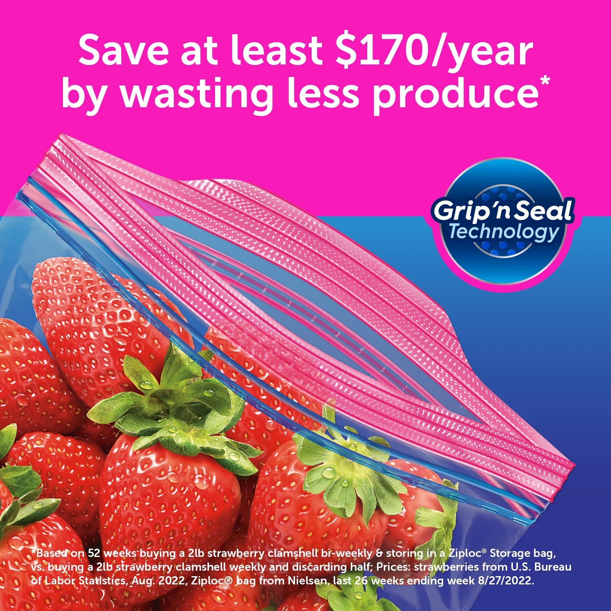 Ziploc®  Storage Bags with Grip 'n Seal 