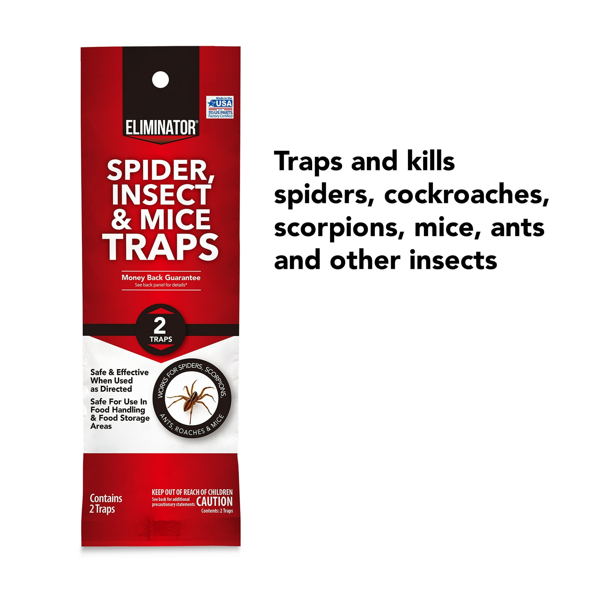 Eliminator Single Use Spider & Insect Traps, 2 Count