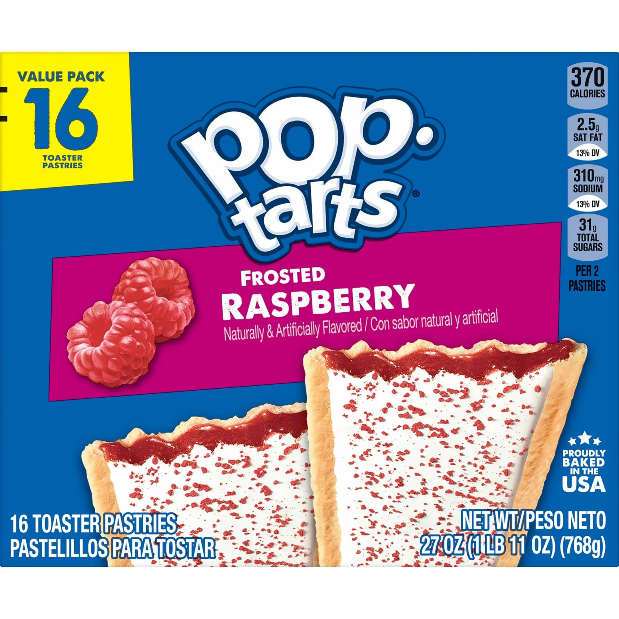 Pop-Tarts Frosted Raspberry ,16ct Box