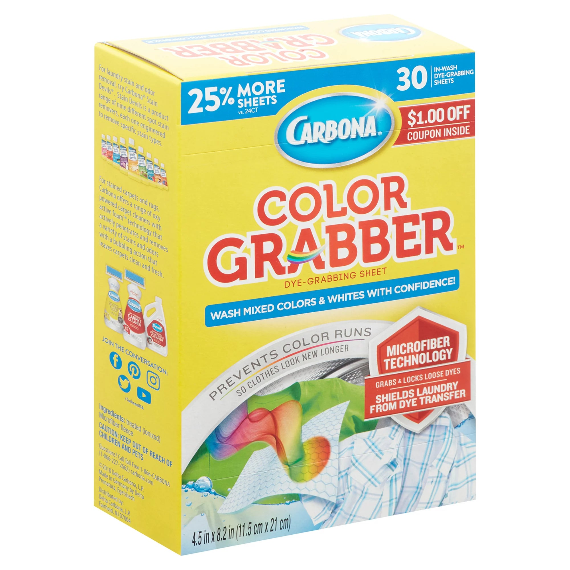 Carbona Color Grabber with Microfiber Sheets