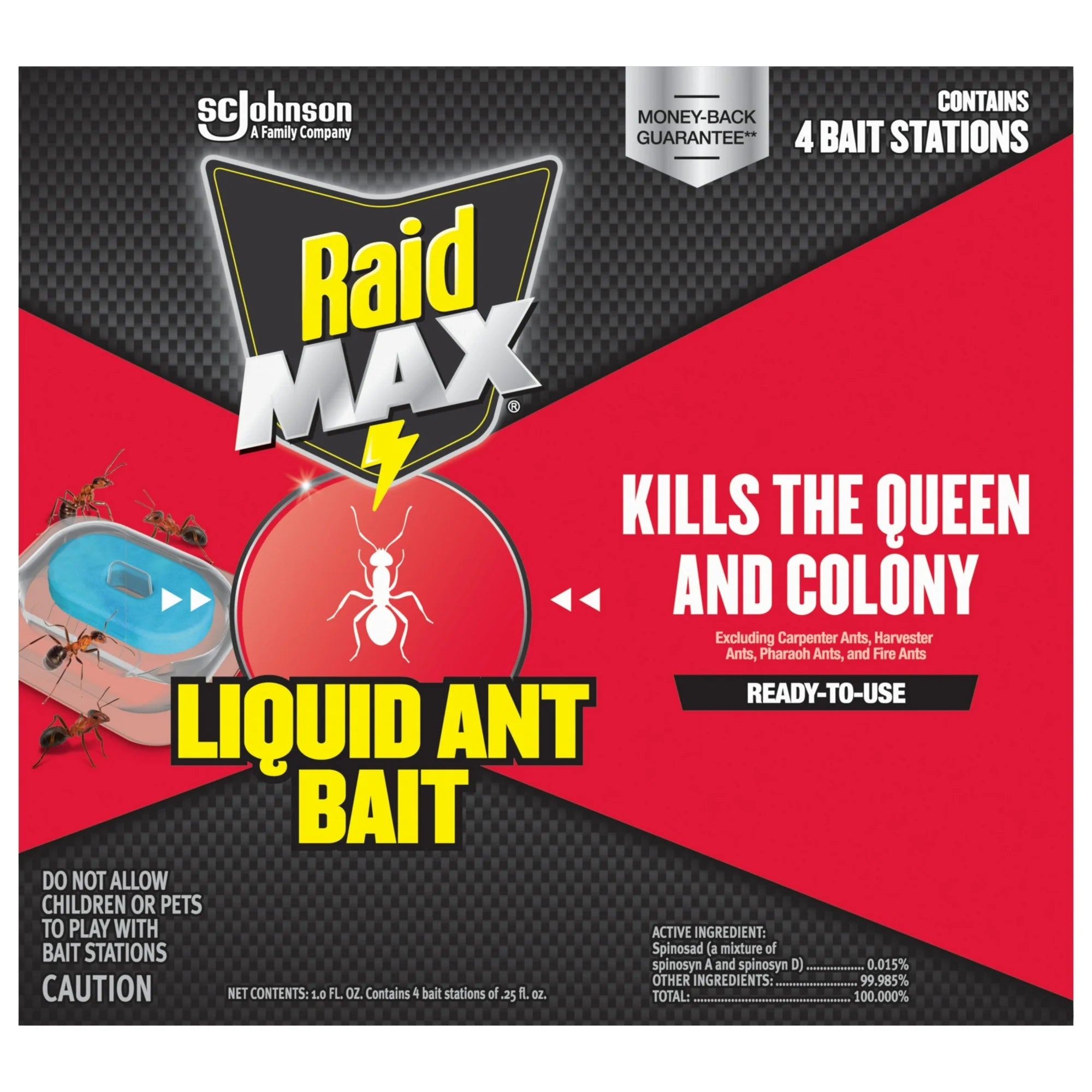 Raid Max Liquid Ant Killer Bait, 4 Count