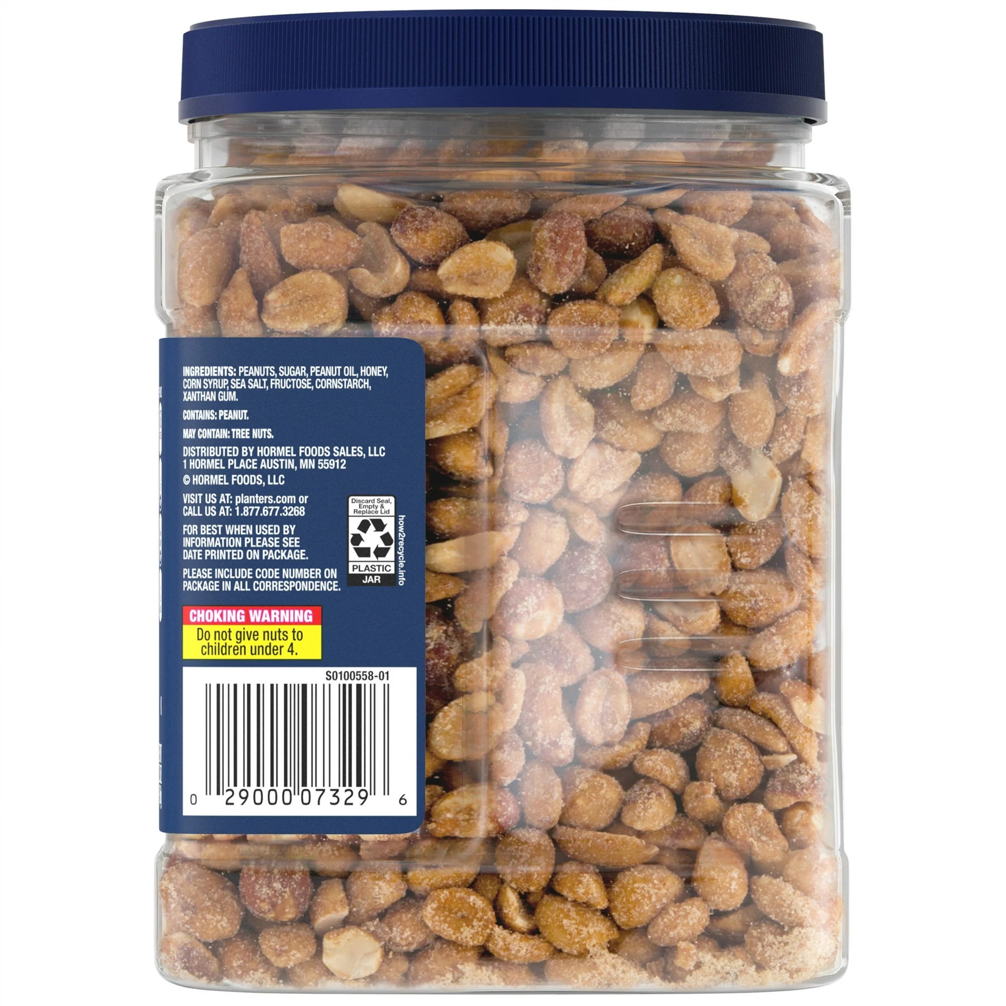 Planters Honey Roasted Peanuts, 34.5 oz Jar