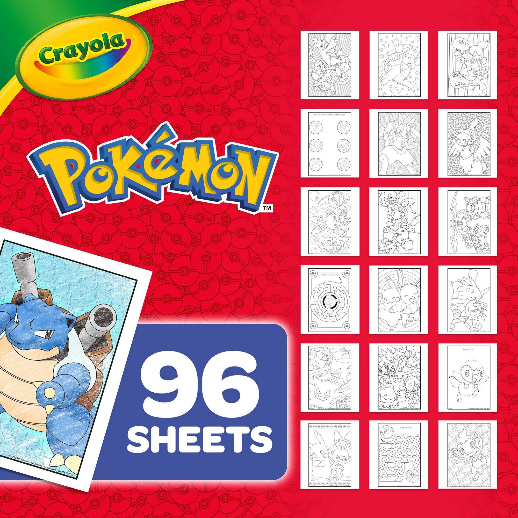 Crayola Pokémon Coloring Book with Stickers