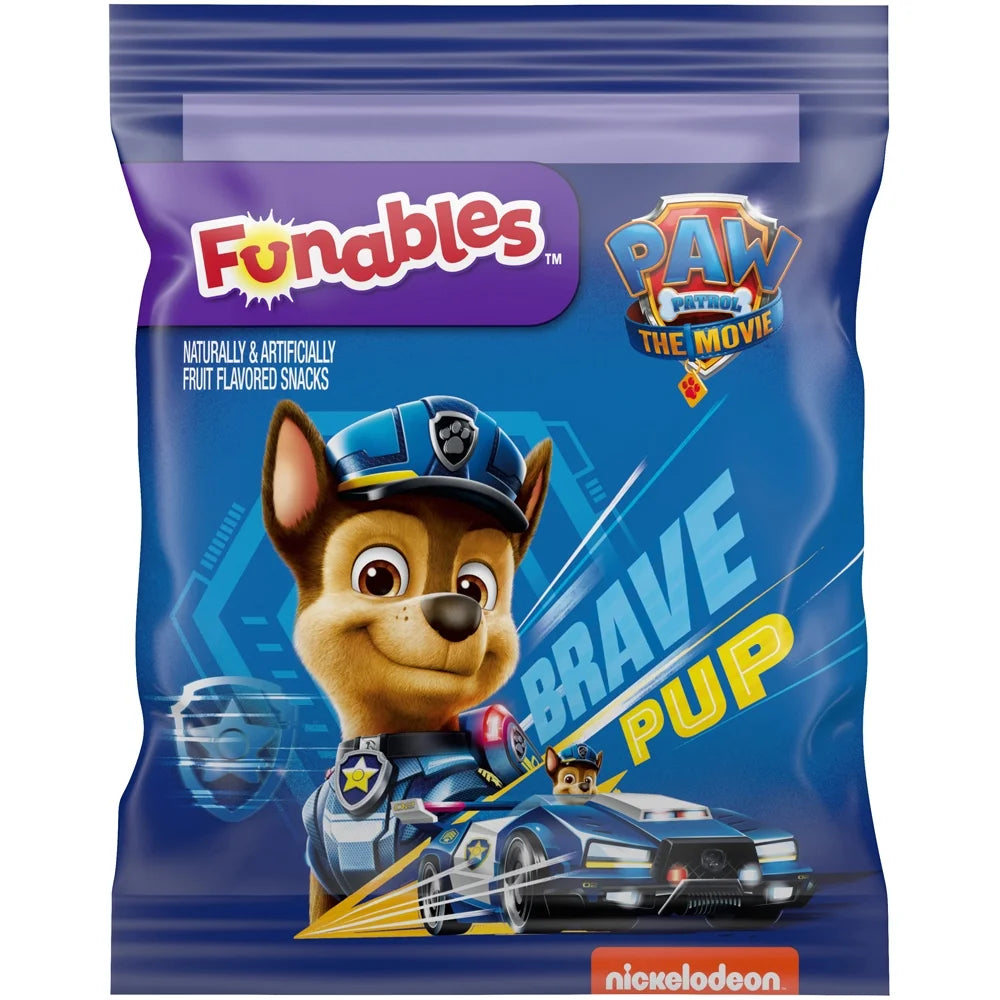 Funables Fruit Flavored Snacks, Paw Patrol the Movie, 0.8 oz, 22 Count