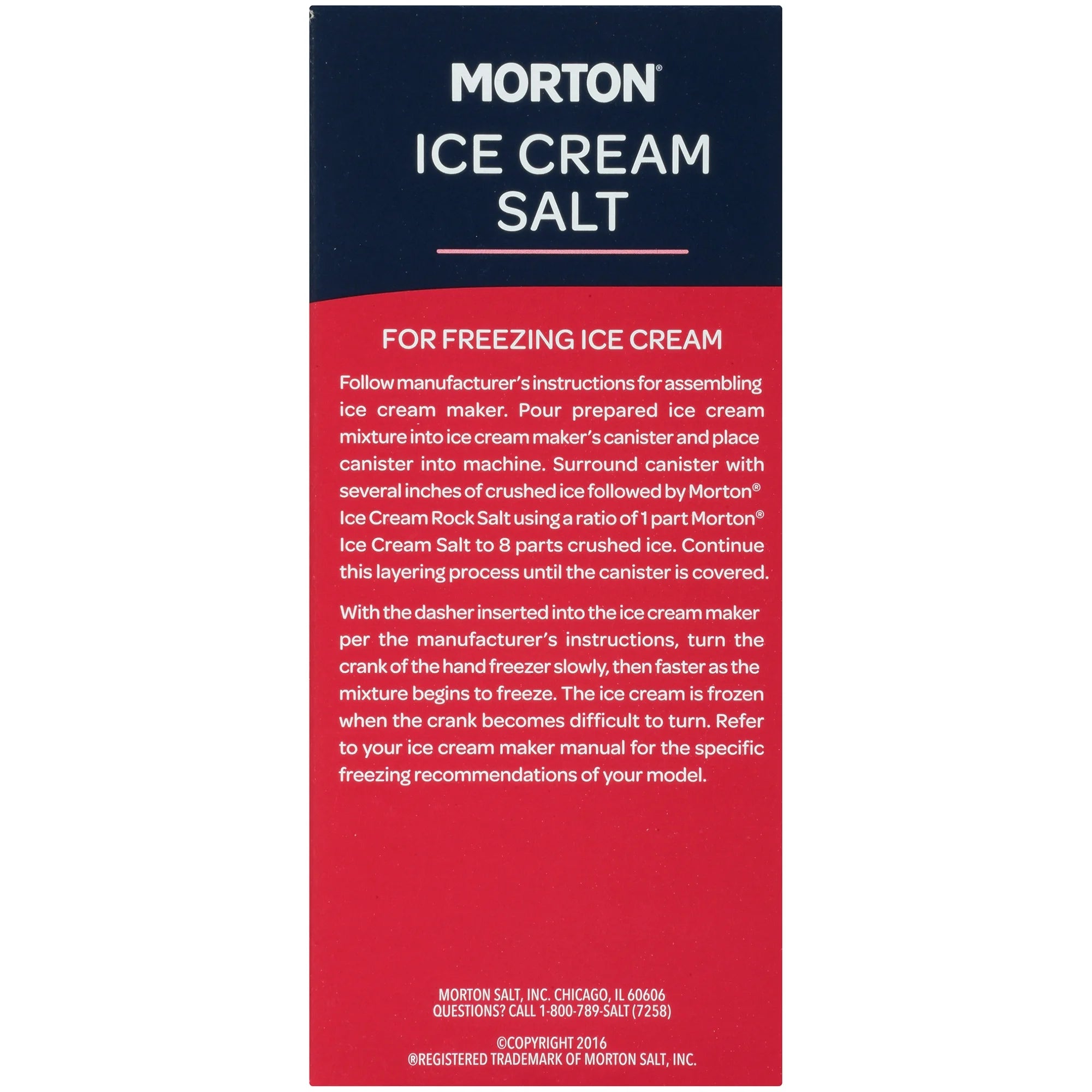 Morton Ice Cream Salt - 4lb Box