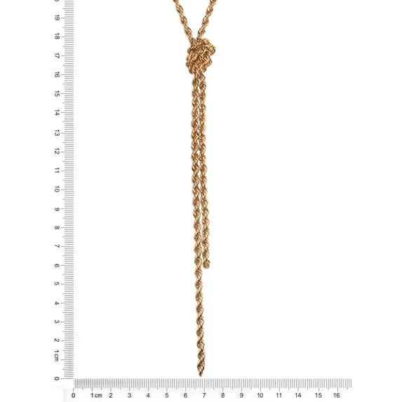 Time and Tru Women’s Gold-Tone Knotted Chain Necklace
