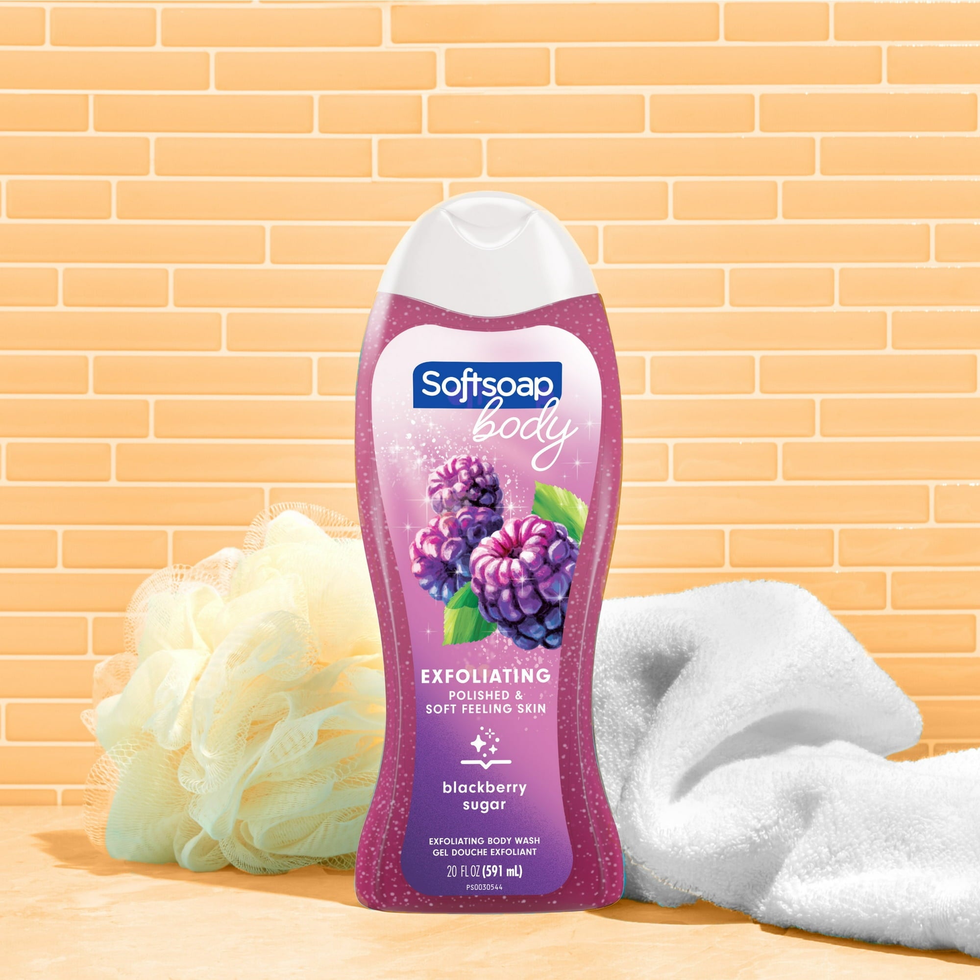 Softsoap Blackberry Sugar Exfoliating Body Wash