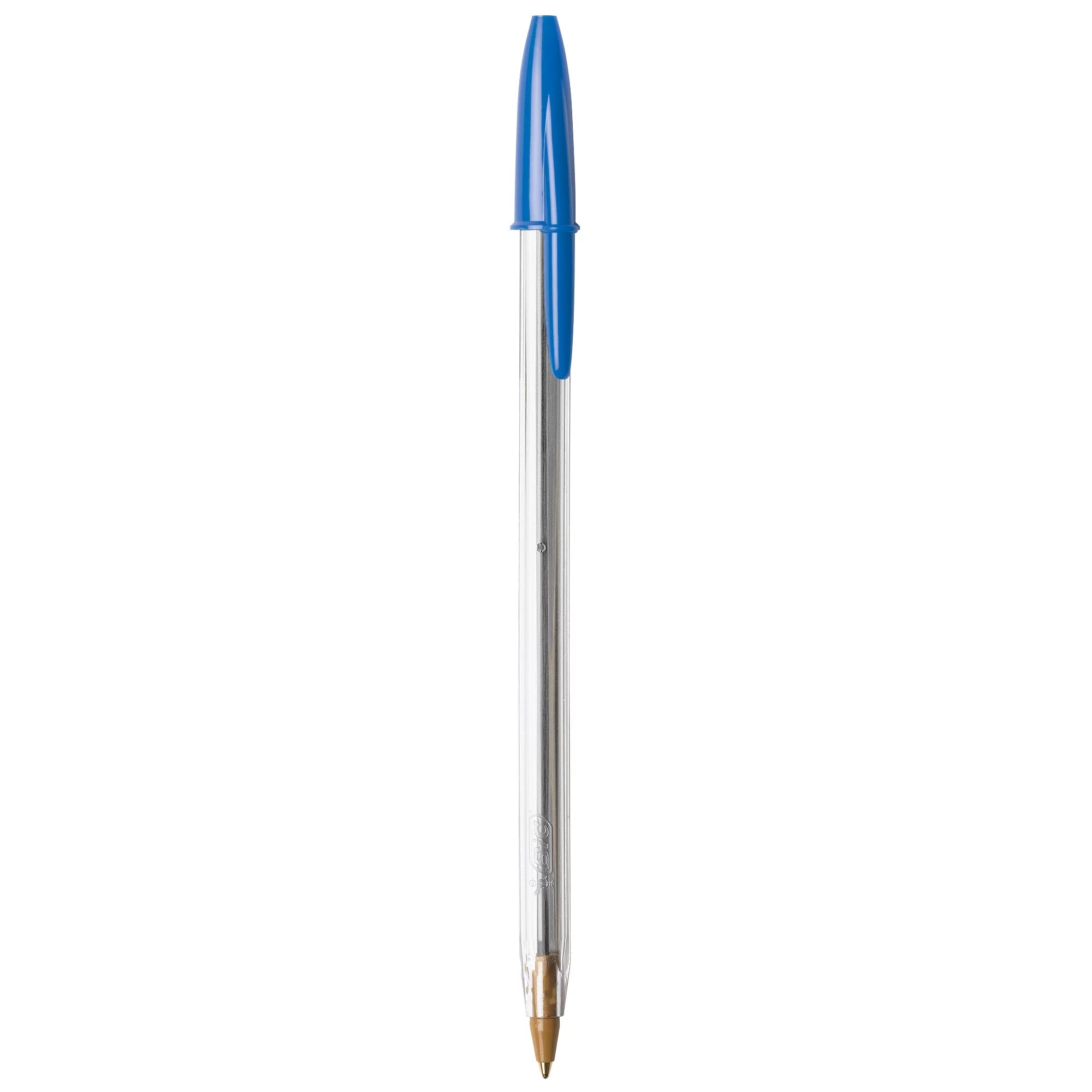 BIC Cristal Xtra Smooth Ballpoint Stick Pens, 1.0 mm, Blue Ink, Pack of 10