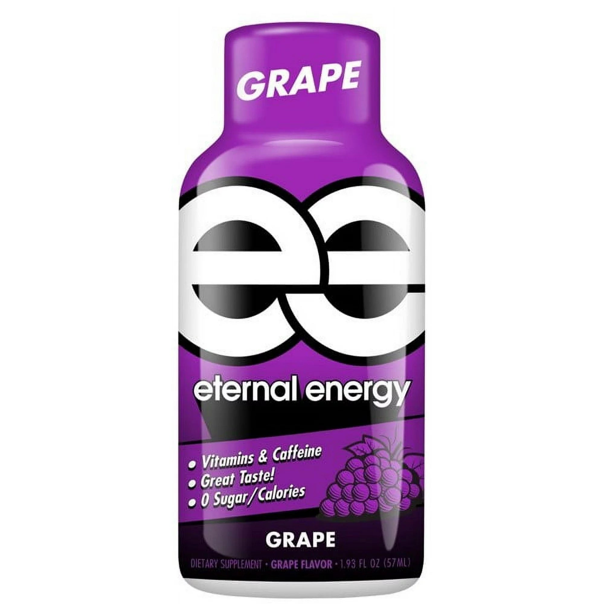 Eternal Energy Premium Energy Shot, Grape, 1.93 fl oz, 6 count