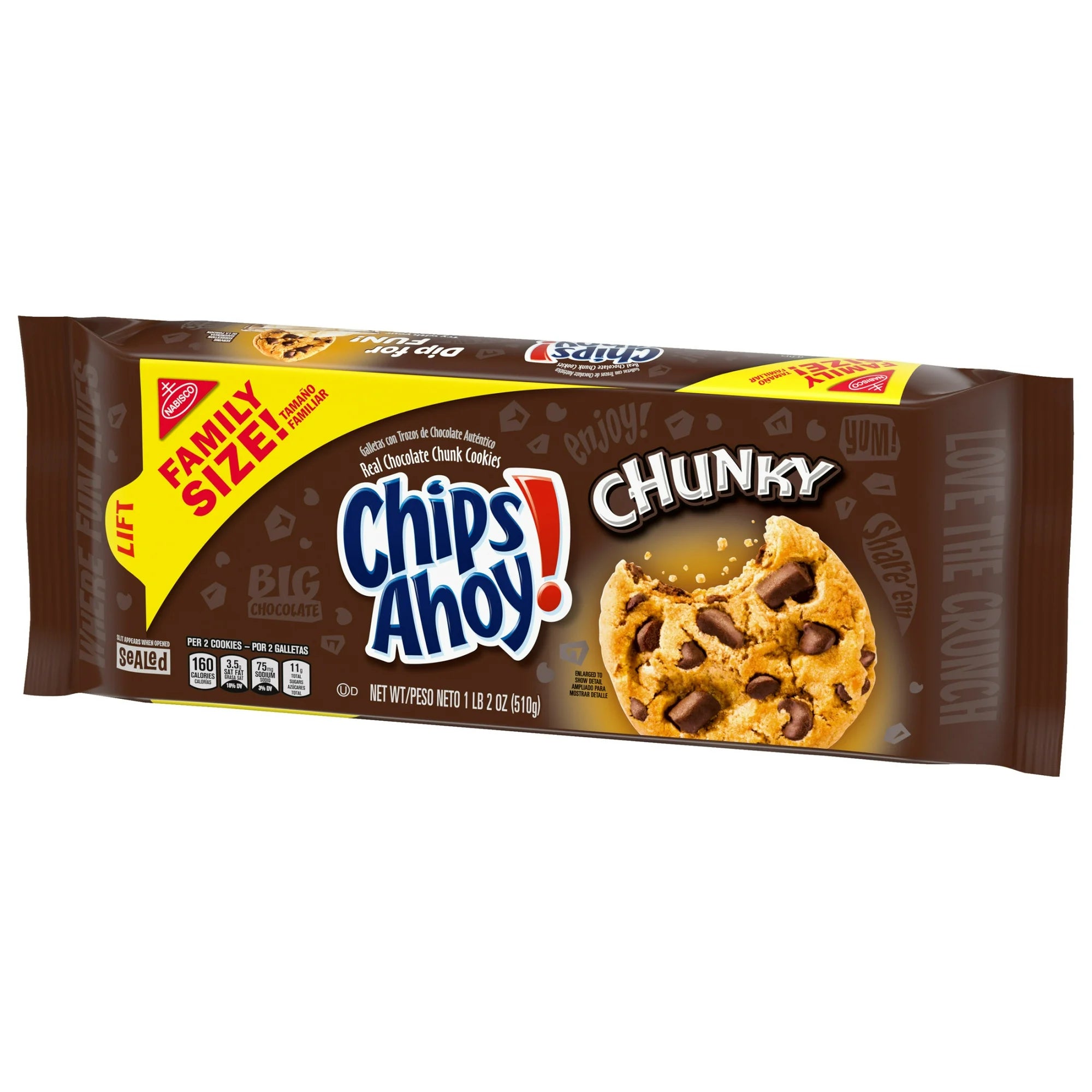 CHIPS AHOY! Chunky Chocolate Chip Cookies, Family Size, 18 oz