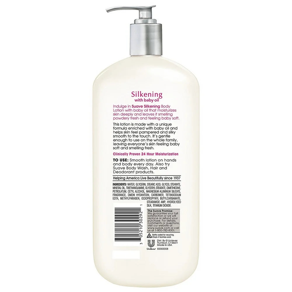 Suave Silkening Body Lotion- 32 oz