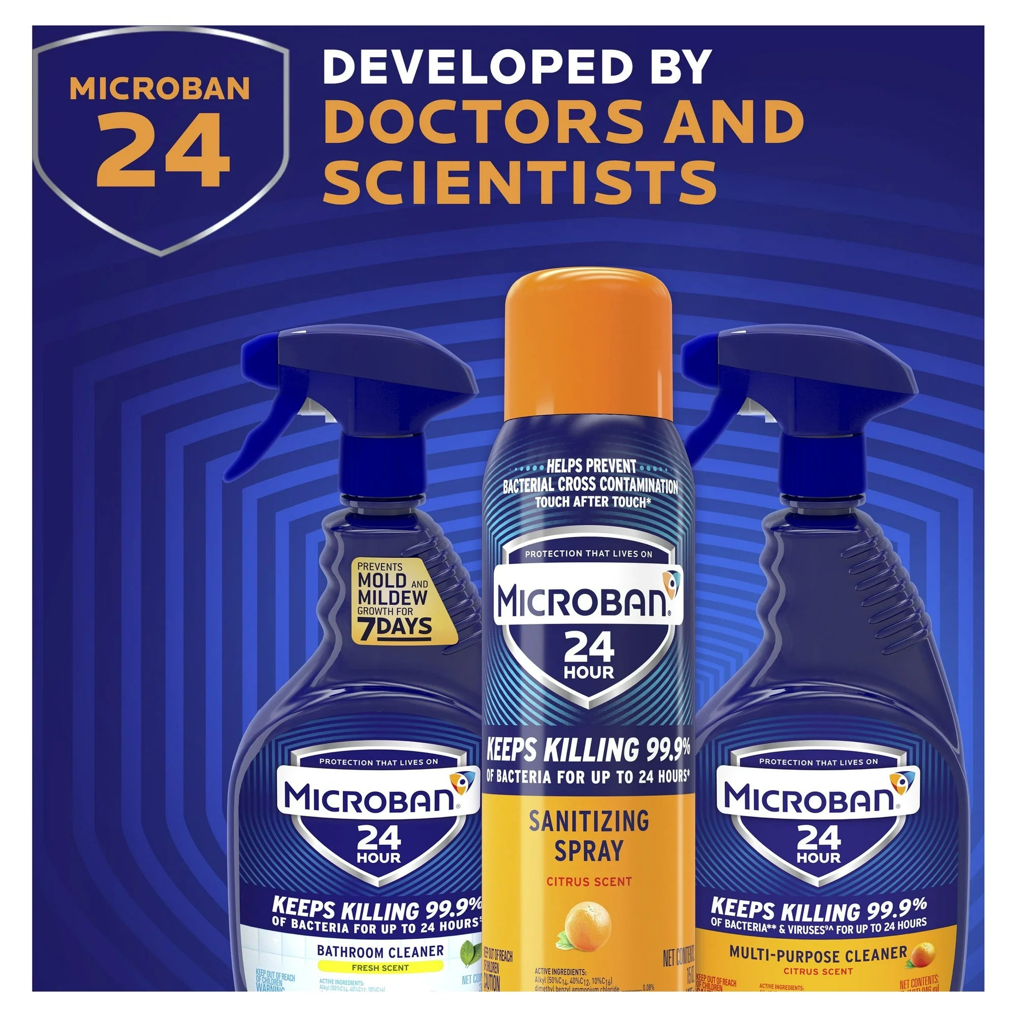 Microban 24 Hour Disinfectant Cleaner, 32 fl oz