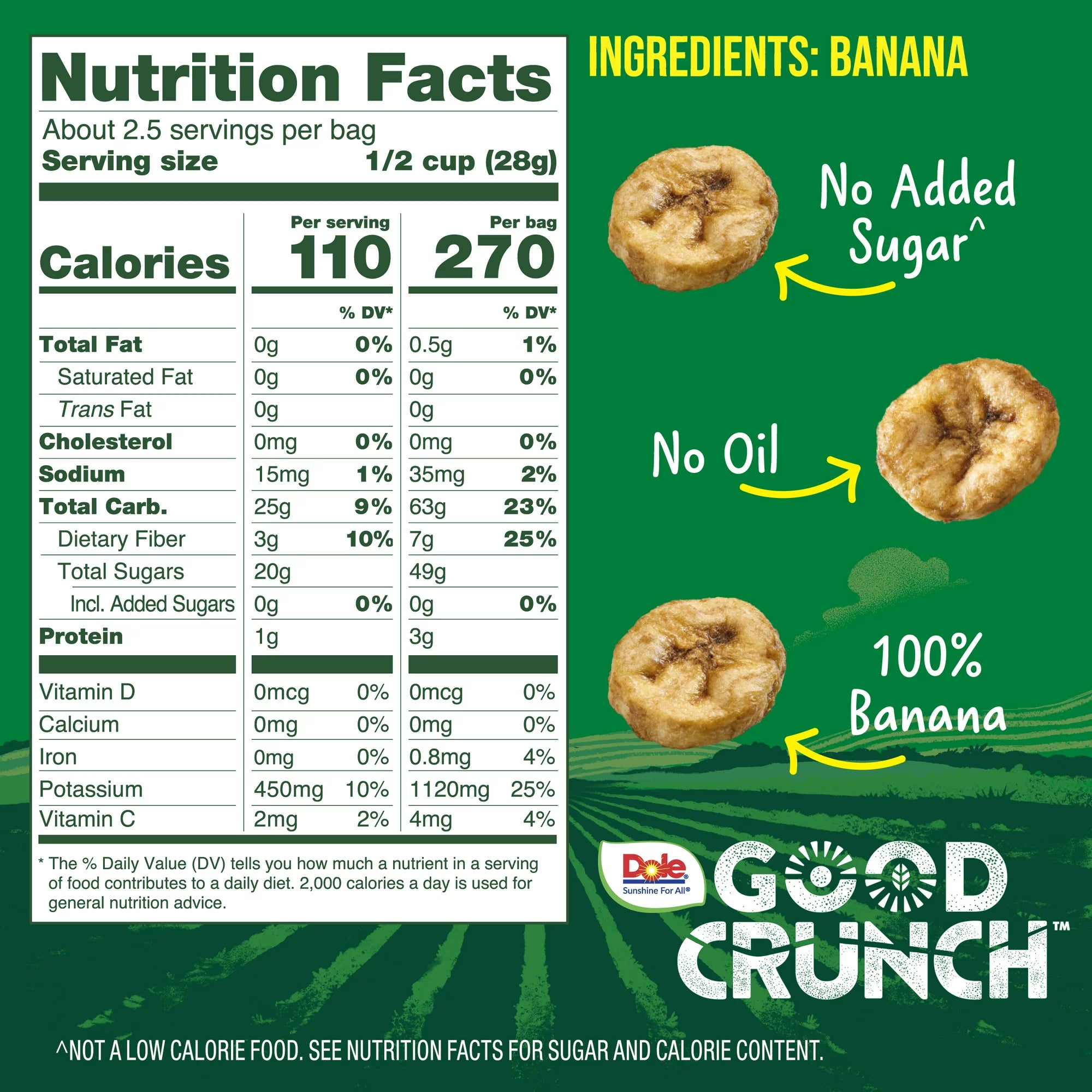 Dole Good Crunch Banana Bites 